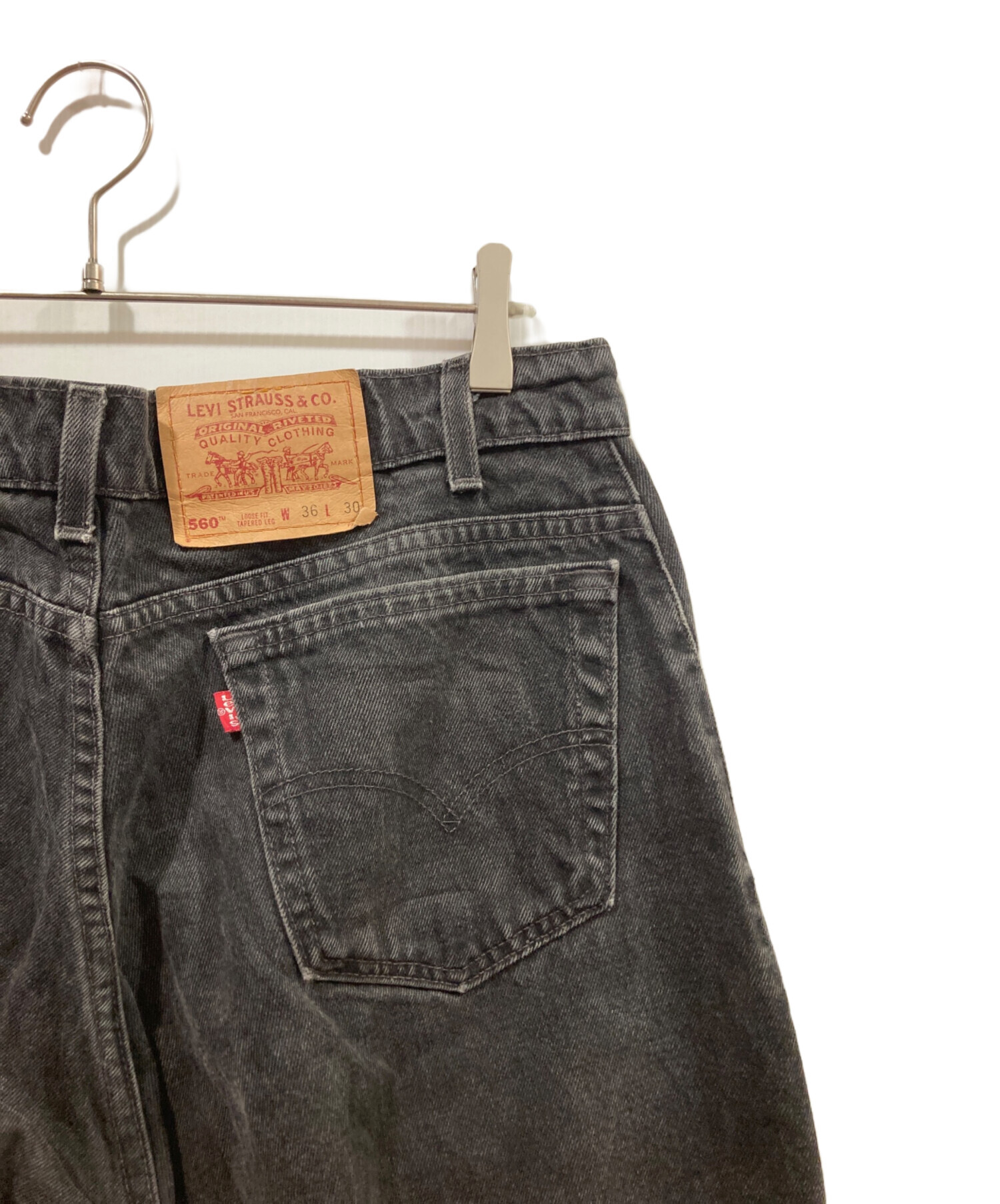 中古・古着通販】LEVI'S (リーバイス) 560後染めブラックデニム