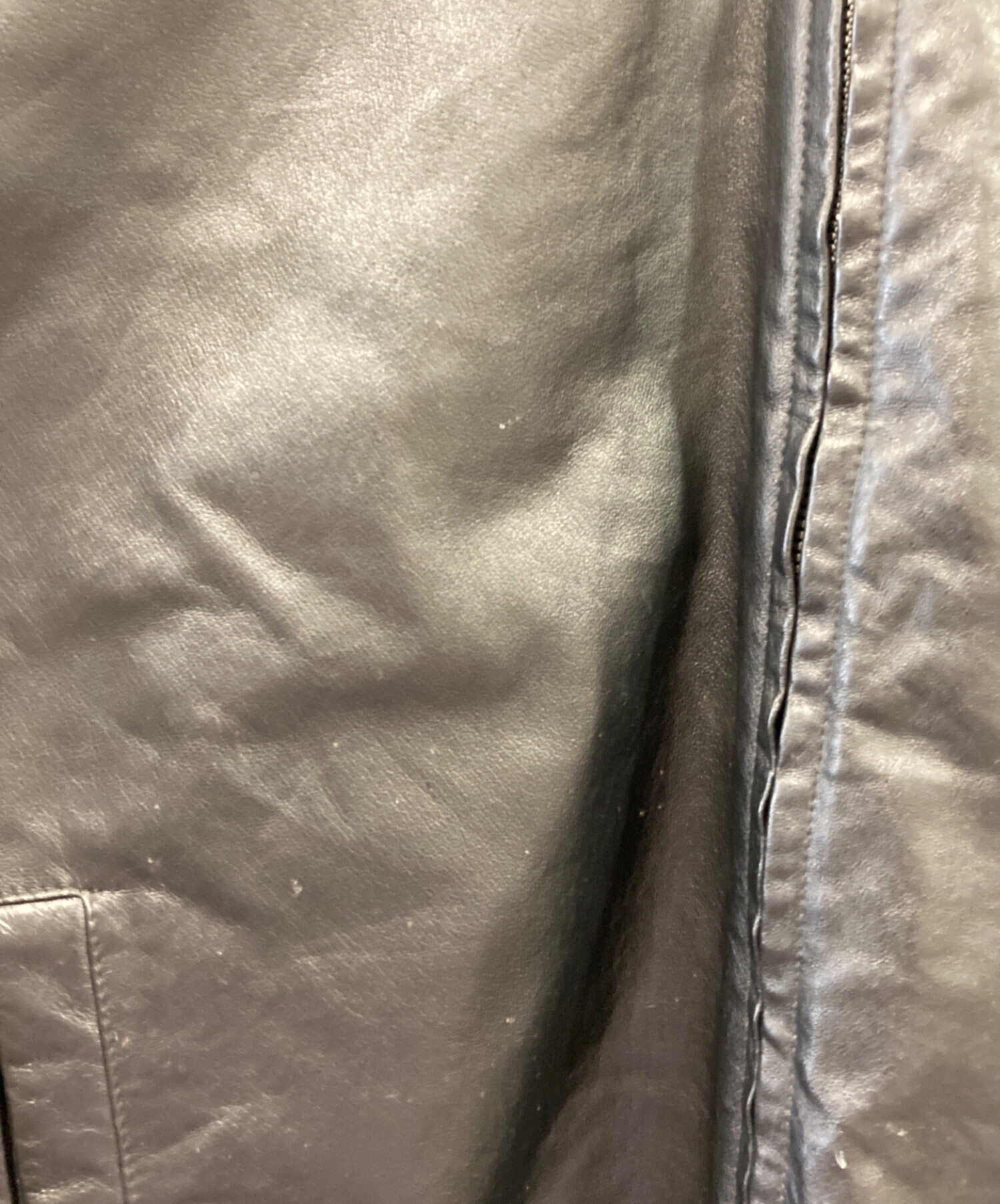 中古・古着通販】Columbia (コロンビア) レザージャケット ブラック