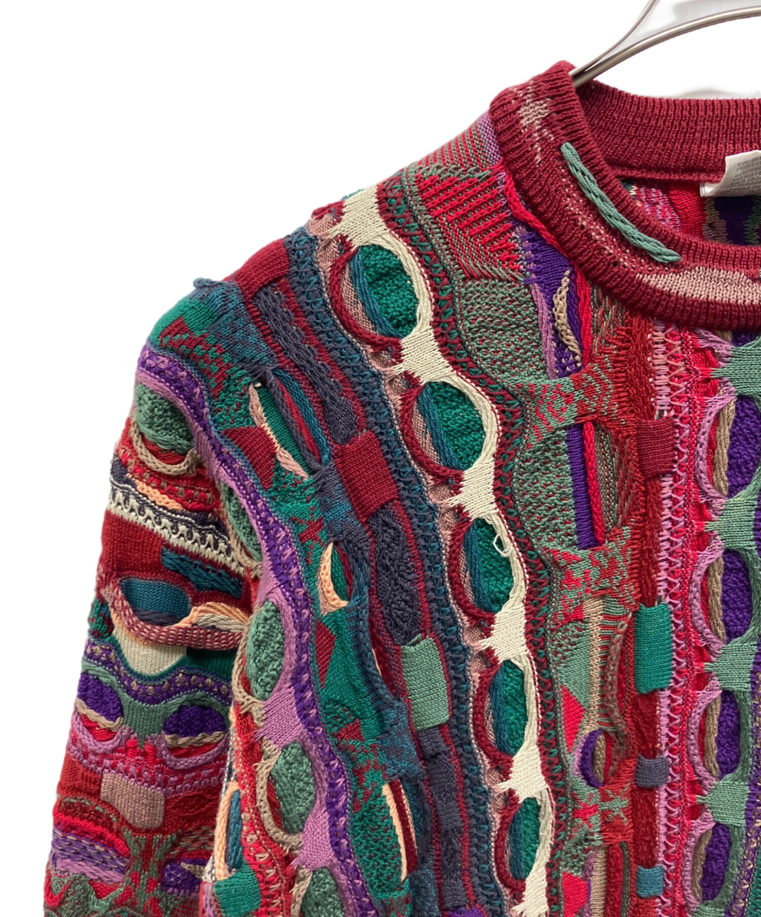 中古・古着通販】COOGI (クージー) 3Dニット ブラウン サイズ:SS