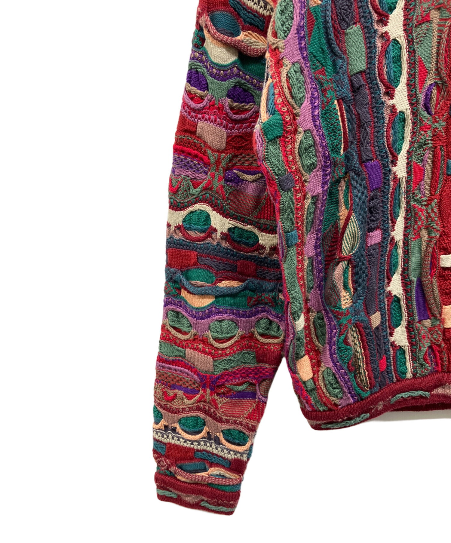 中古・古着通販】COOGI (クージー) 3Dニット ブラウン サイズ:SS