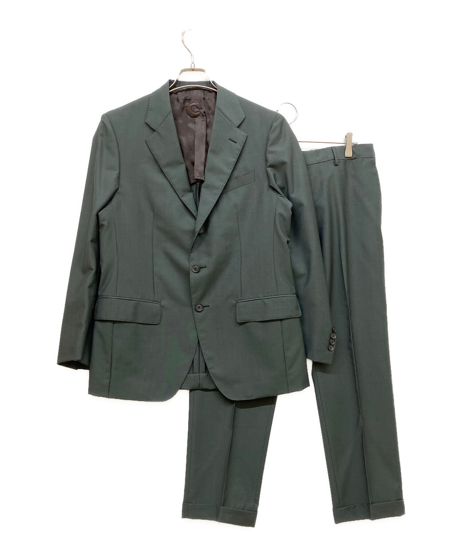 中古・古着通販】CARUSO (カルーゾ) 3Bセットアップスーツ グリーン