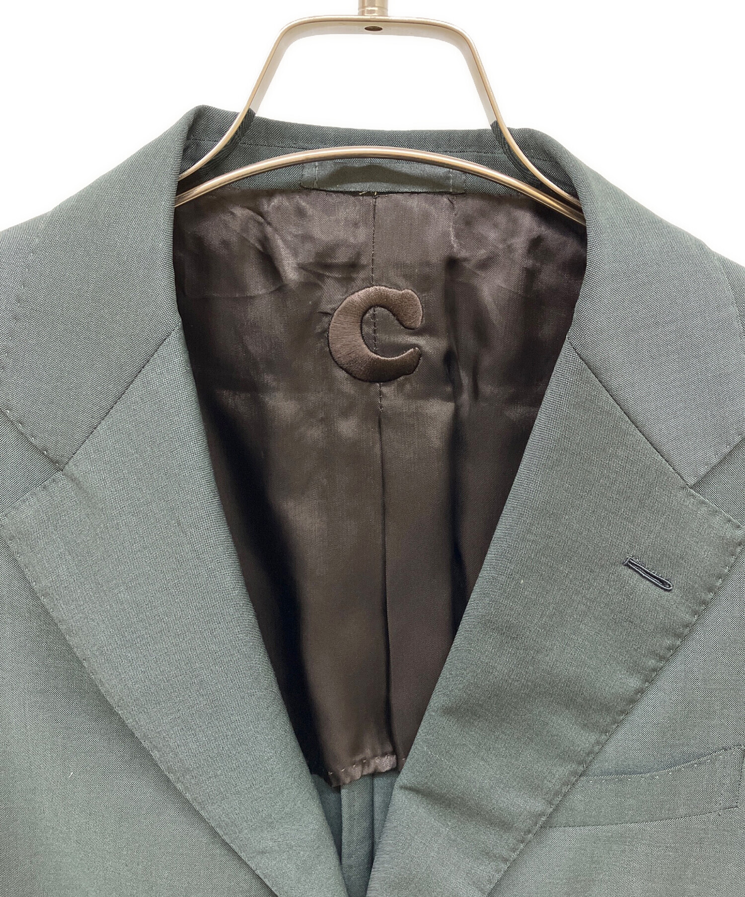 中古・古着通販】CARUSO (カルーゾ) 3Bセットアップスーツ グリーン