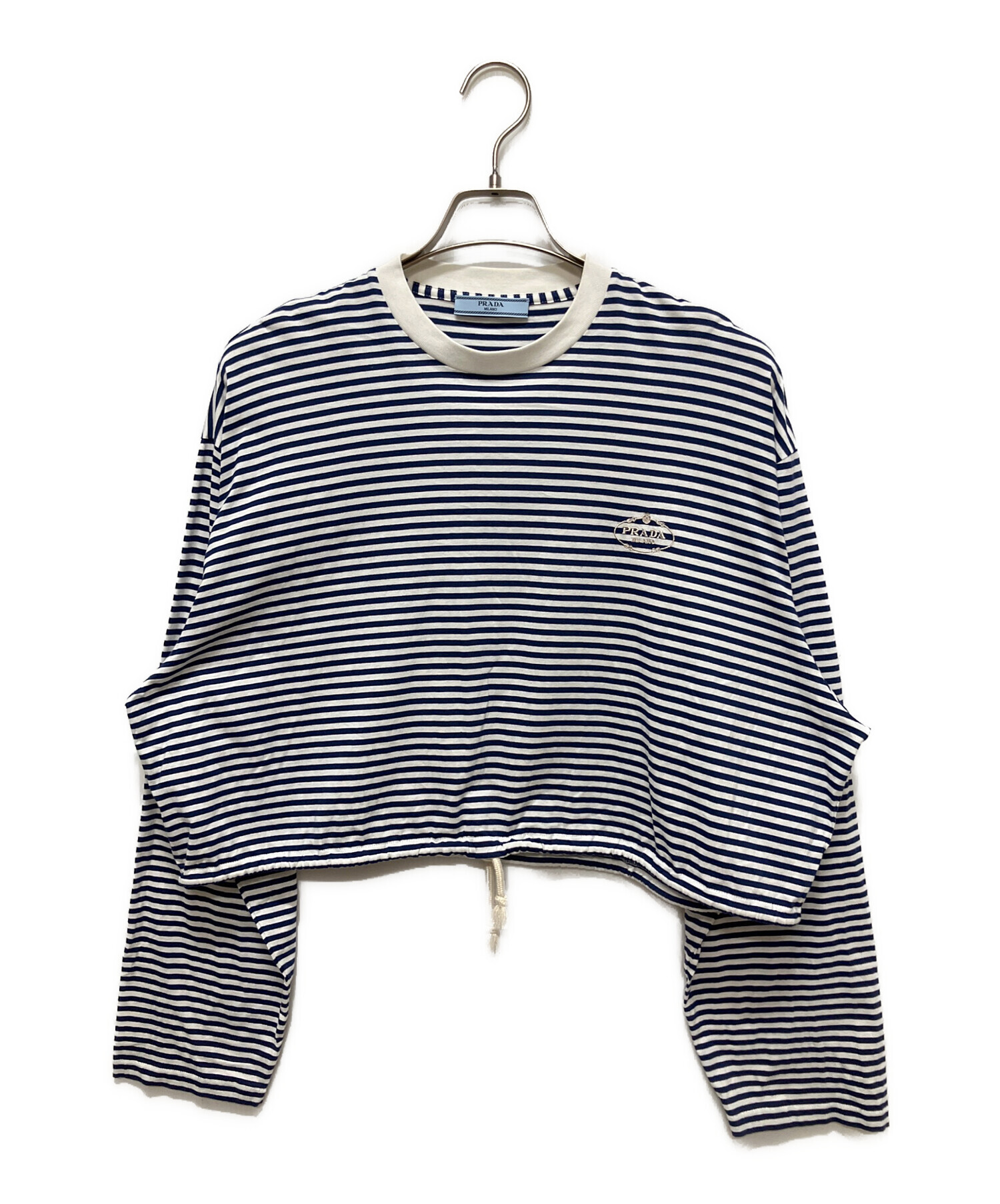 中古・古着通販】PRADA (プラダ) 24SS 長袖 ストライプ ジャージー T