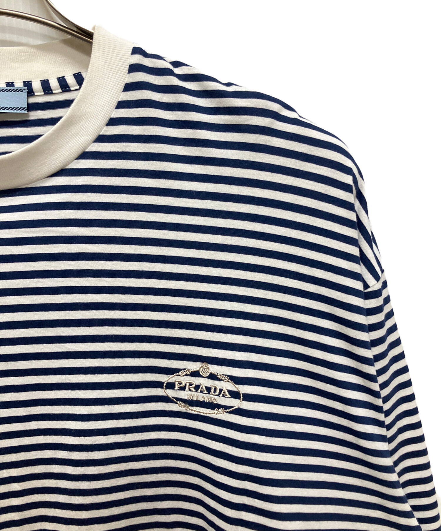 中古・古着通販】PRADA (プラダ) 24SS 長袖 ストライプ ジャージー T