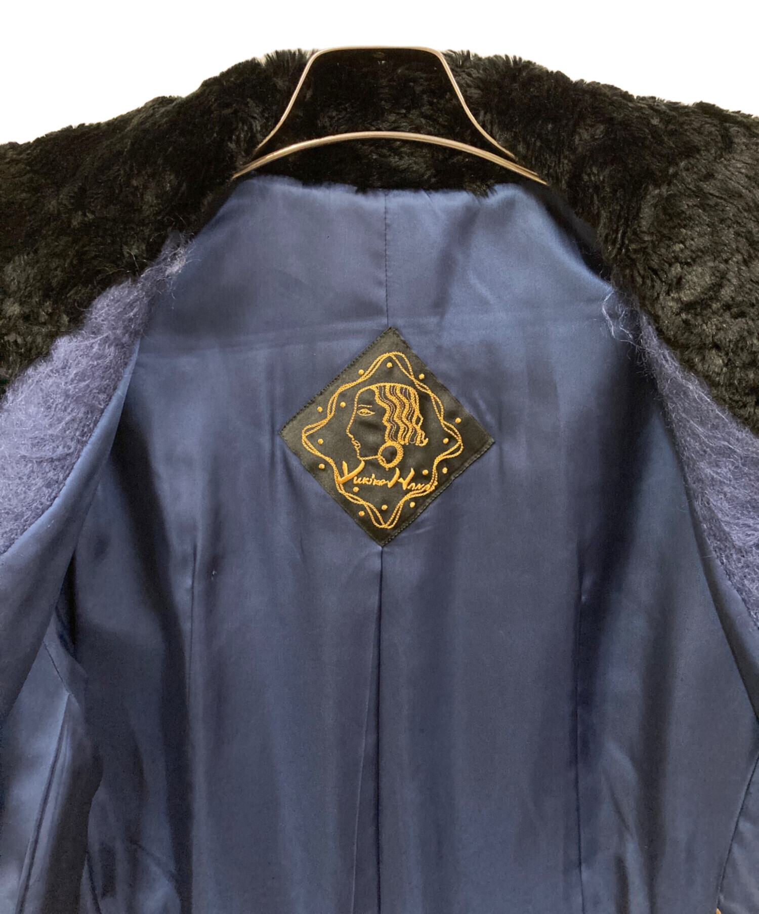 中古・古着通販】YUKIKO HANAI (ユキコハナイ) ロングコート ブルー