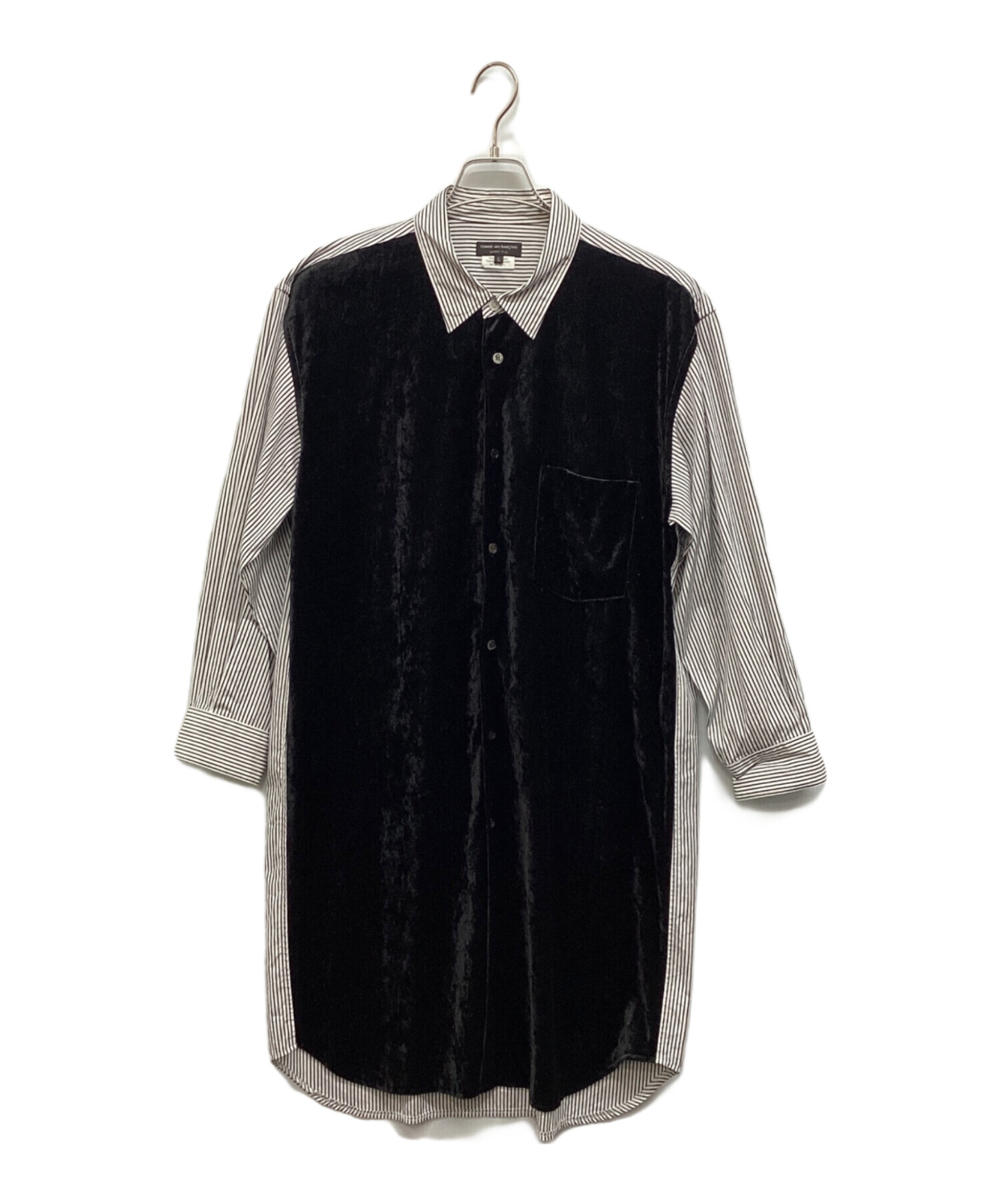 【未使用品】コムデギャルソンオムプリュス 長袖デザインブラウス BLACK F 中古・古着通販】COMME des GARCONS HOMME PLUS (コムデギャルソンオム