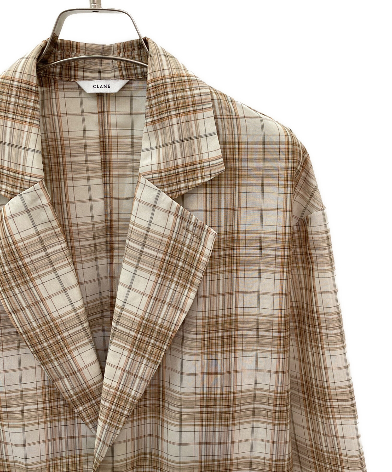 中古・古着通販】CLANE (クラネ) 2WAY SHEER JACKET ベージュ サイズ:1