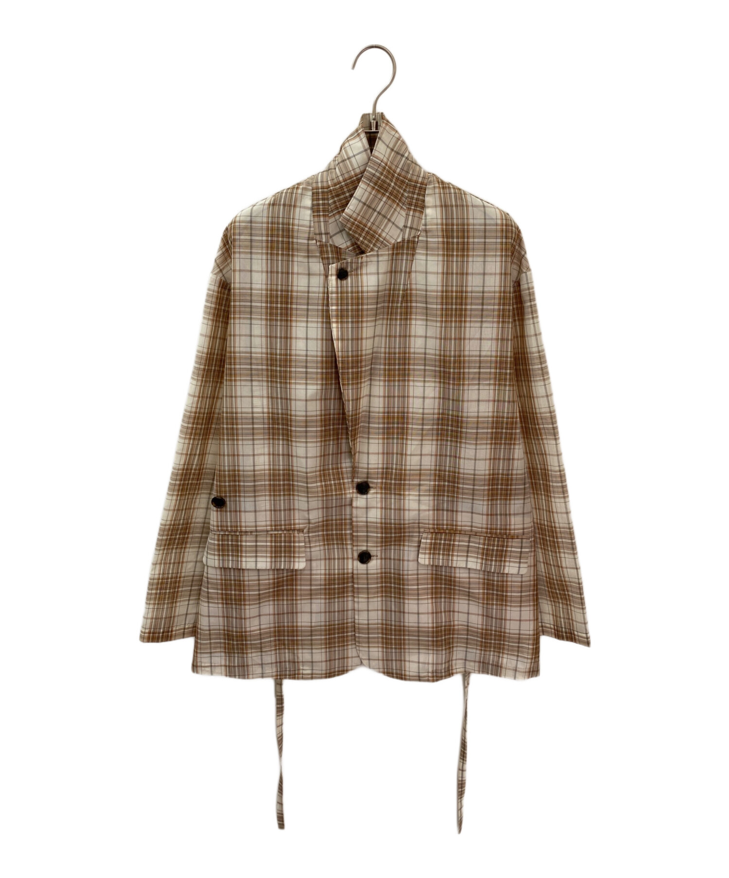 中古・古着通販】CLANE (クラネ) 2WAY SHEER JACKET ベージュ サイズ:1