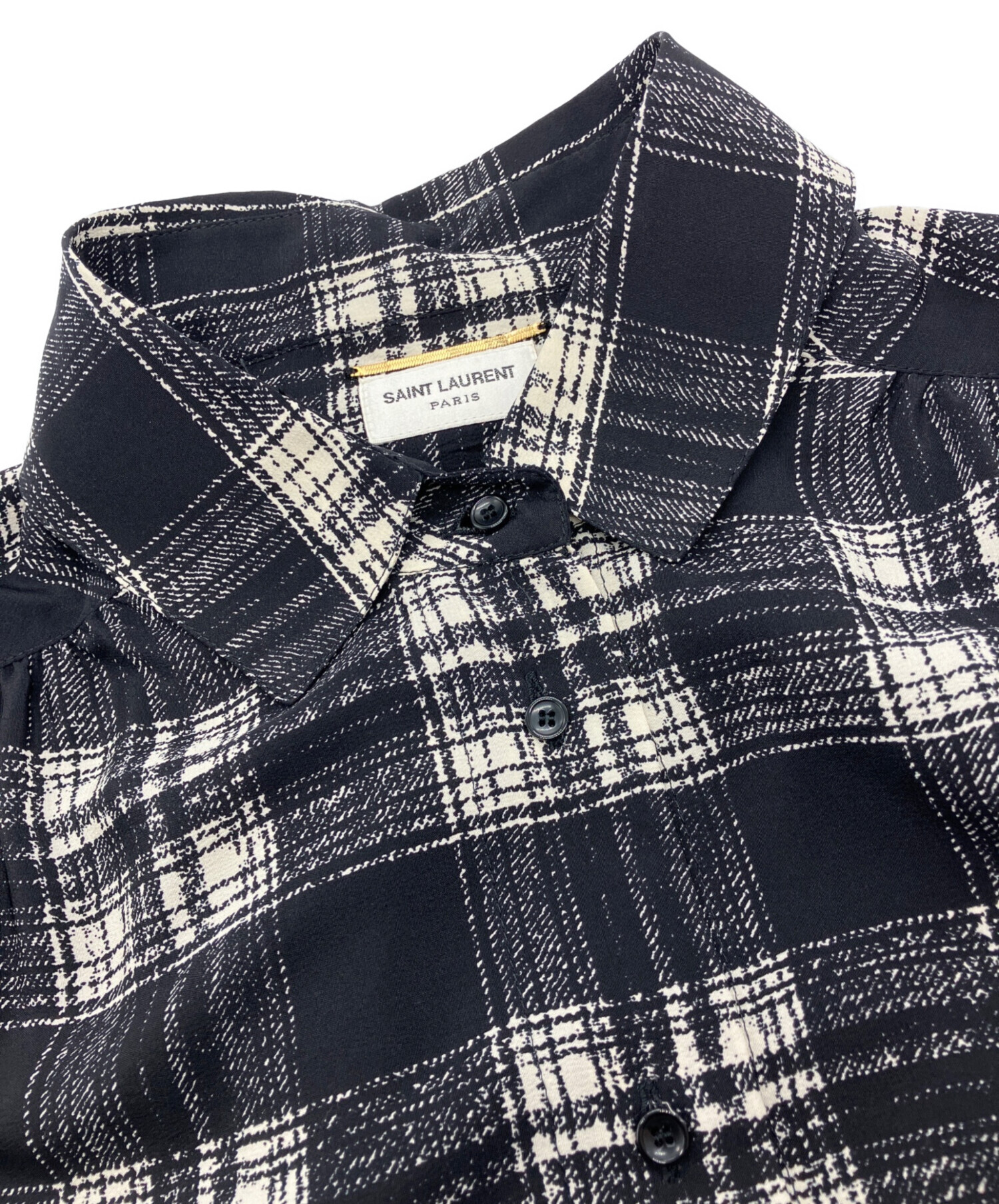 【最終価格】SAINT LAURENT PARIS バッファローチェック 中古・古着通販】Saint Laurent Paris (サンローランパリ) チェック