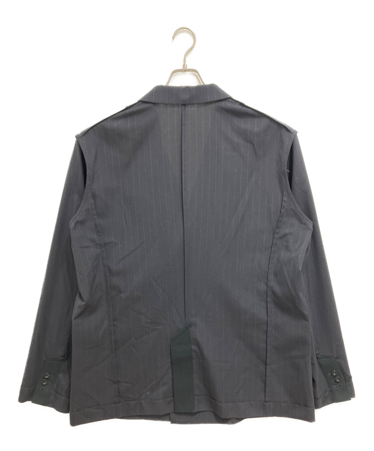中古・古着通販】sacai (サカイ) Chalk Stripe Jacket ブラック サイズ