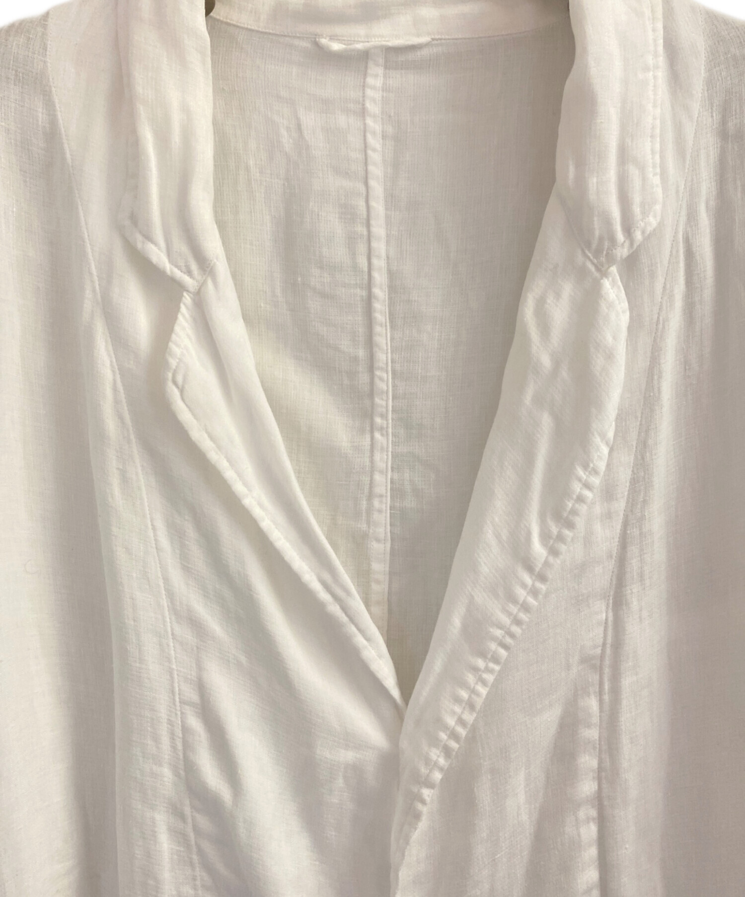 中古・古着通販】COMOLI (コモリ) リネンWクロス ジャケット ホワイト