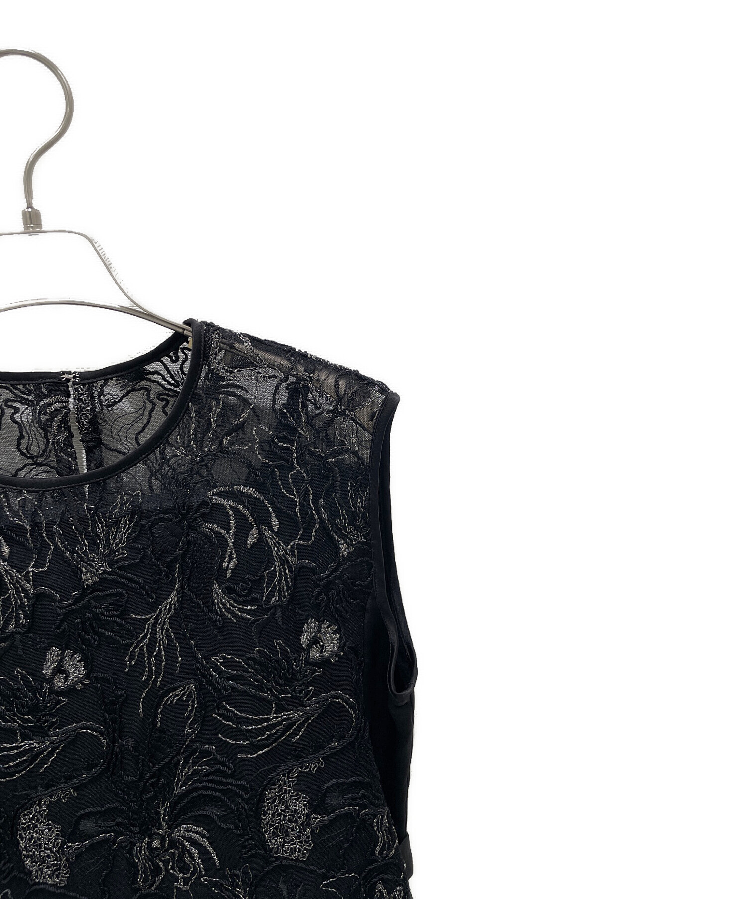 中古・古着通販】MURRAL (ミューラル) Seem flower lace sleeveless 