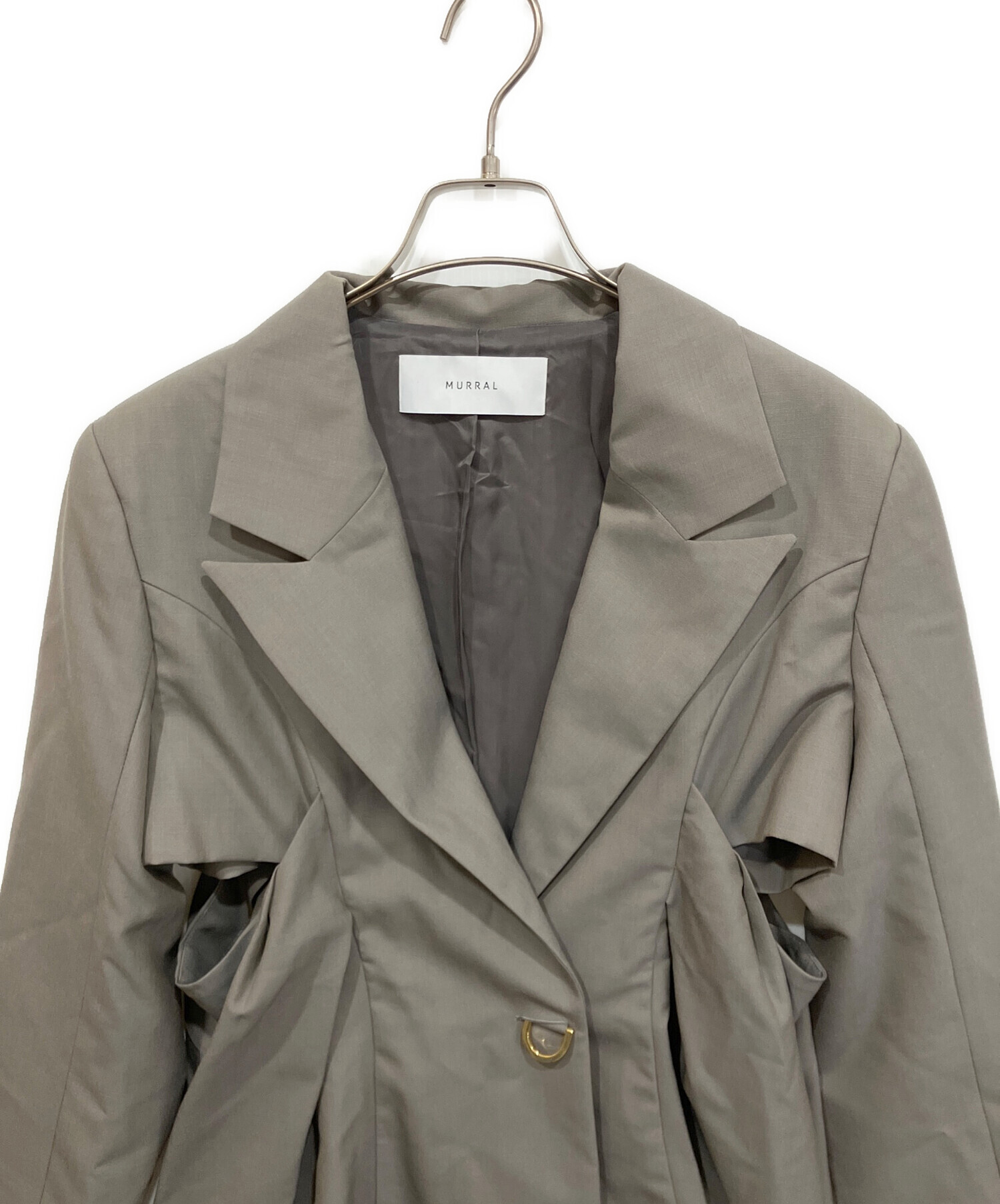 現行・新品タグ★MURRAL Peephole jacket グレー M 春夏 中古・古着通販】MURRAL (ミューラル) Peephole jacket/ピープホール