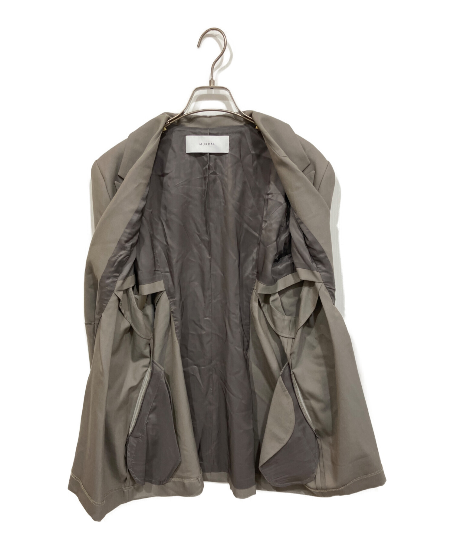 現行・新品タグ★MURRAL Peephole jacket グレー M 春夏 中古・古着通販】MURRAL (ミューラル) Peephole jacket/ピープホール