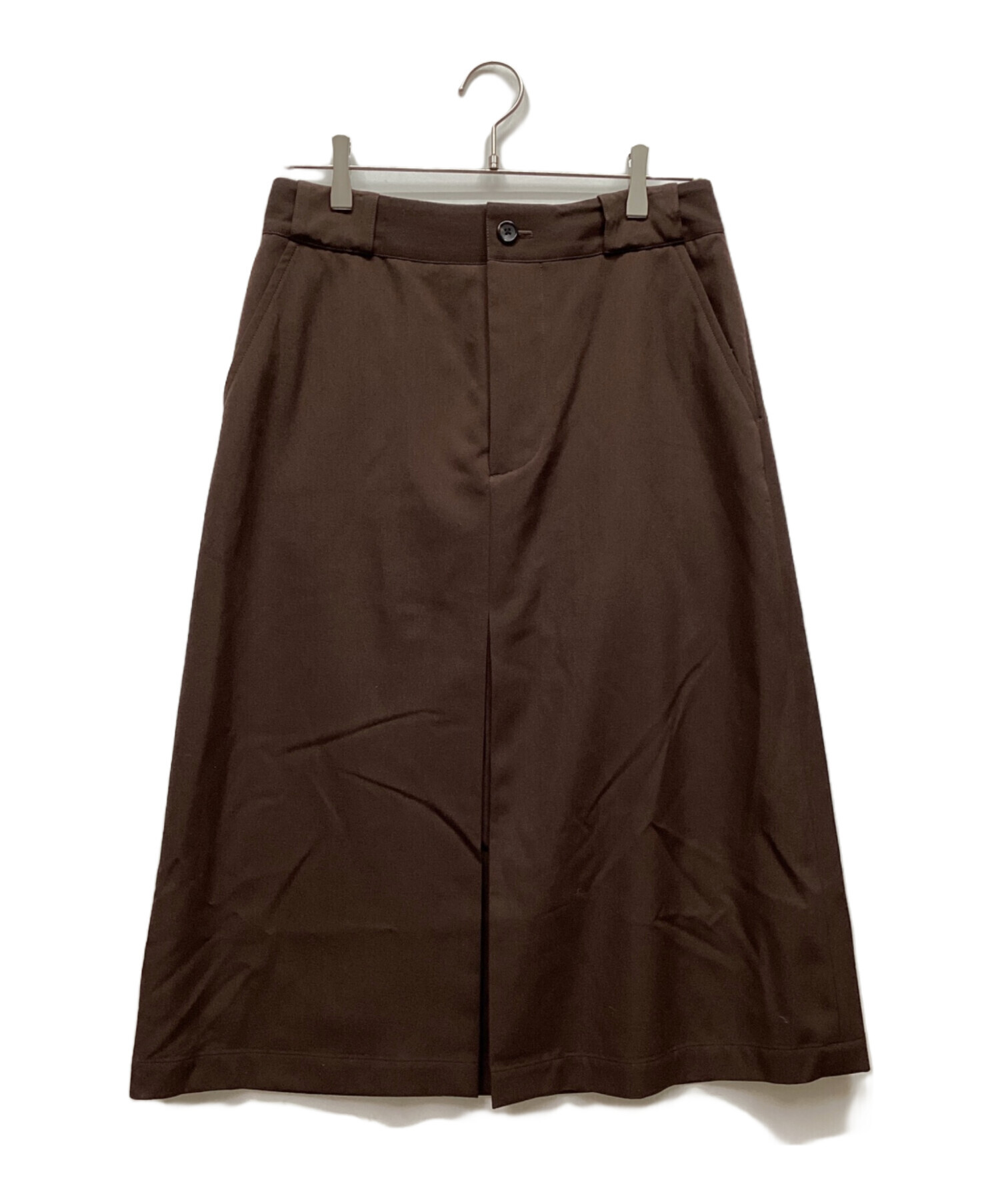 マーガレットハウエル L ファインウール プリーツスカート 千鳥格子