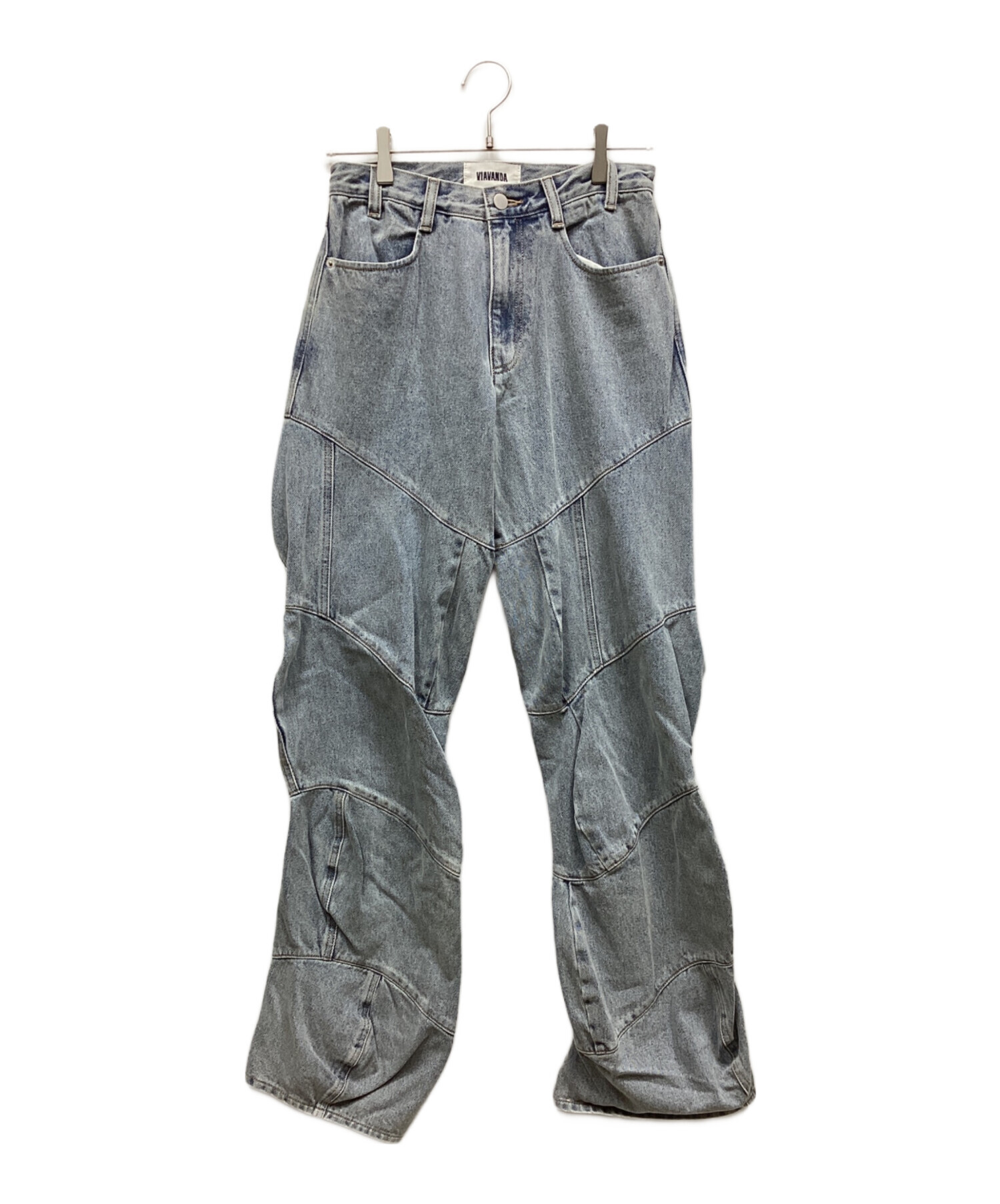 VIAVANDA デニム FAKE LEATHER BICOLOR DENIM / BLACK – VIAVANDA VIAVANDA デニム FAKE LEATHER BICOLOR DENIM / BLACK – VIAVANDA