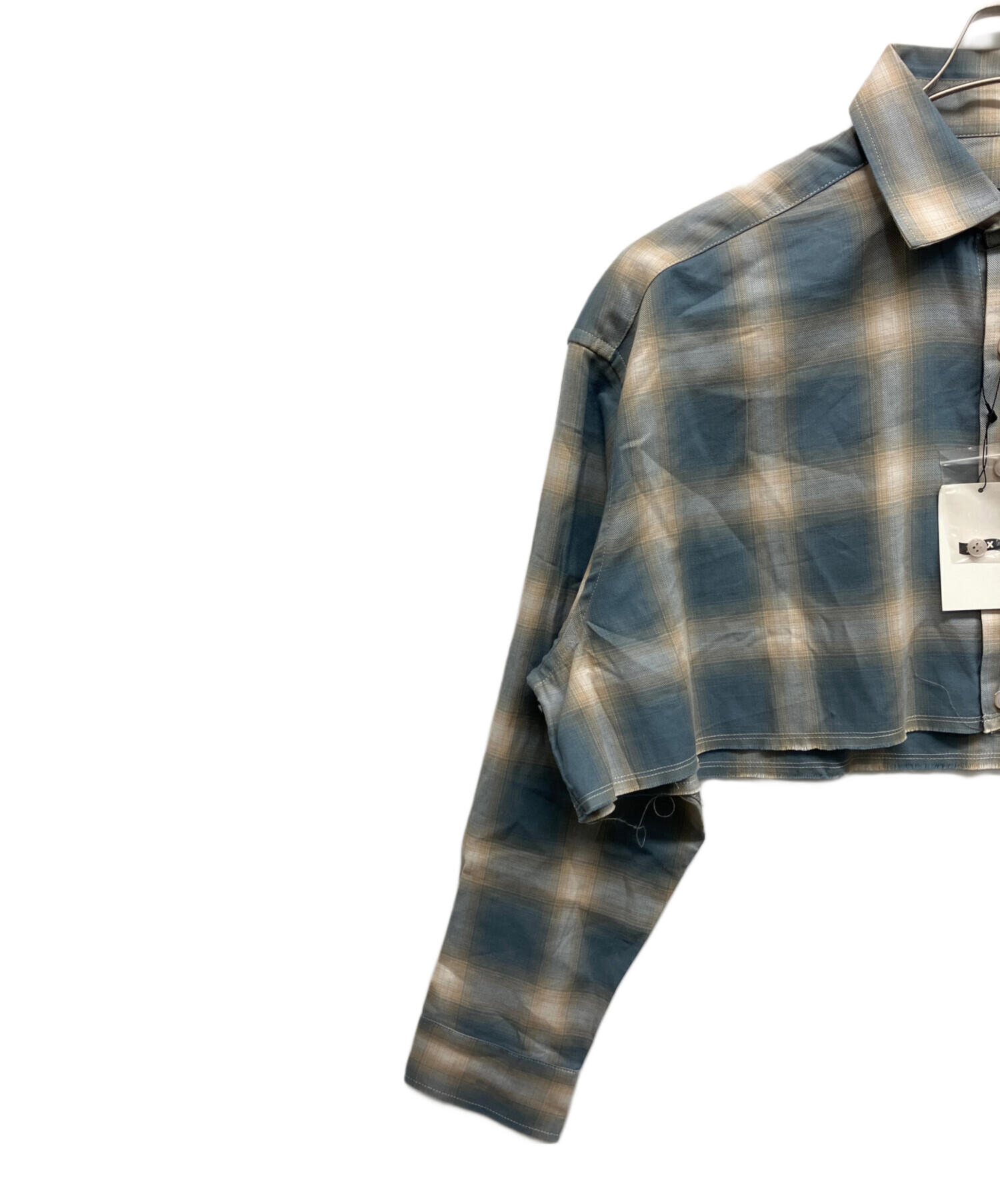 GOD SELECTION XXX チェックシャツ　クロップド 中古・古着通販】GOD SELECTION XXX (ゴッド セレクション トリプル