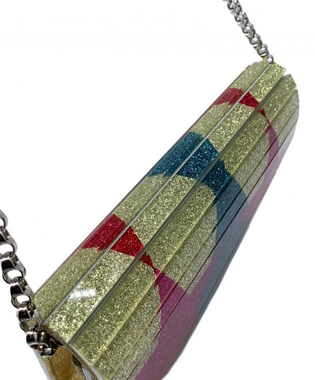 中古・古着通販】JIMMY CHOO (ジミーチュウ) チェーンショルダーバッグ