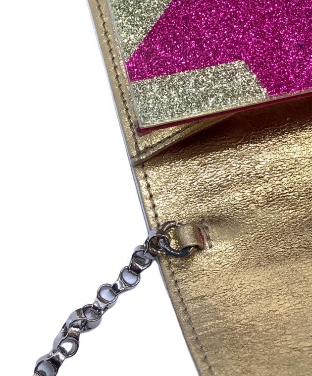 中古・古着通販】JIMMY CHOO (ジミーチュウ) チェーンショルダーバッグ