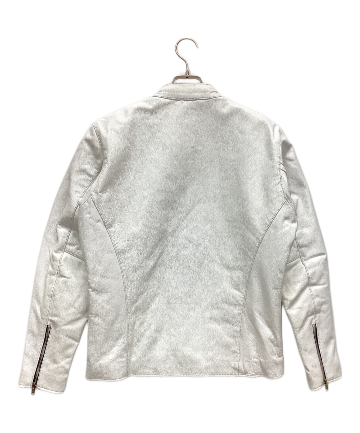 Freedom フリーダム ホワイト ダブルライダースジャケット 52 Freedom フリーダム ホワイト ダブルライダースジャケット 52