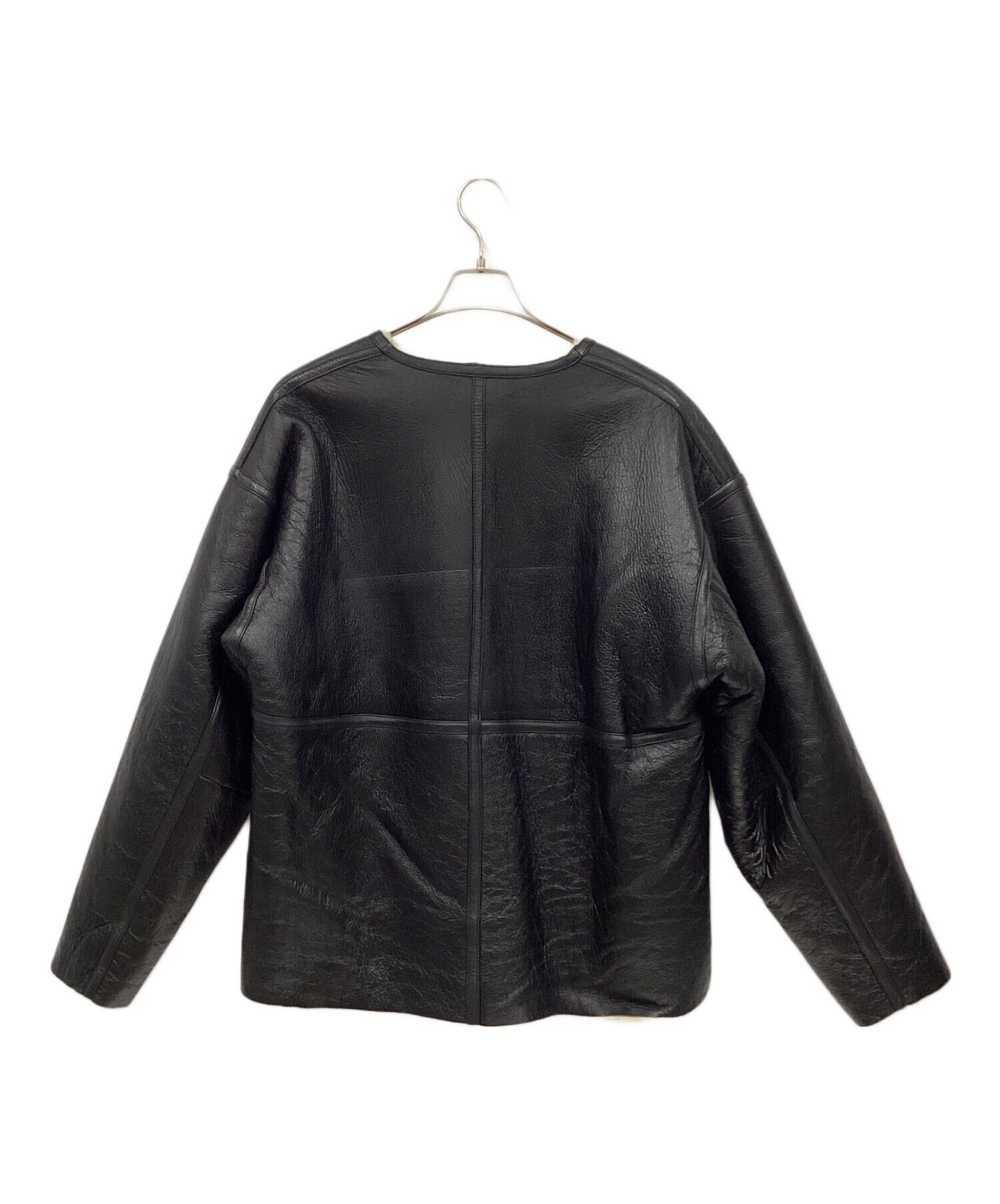 中古・古着通販】BEAMS (ビームス) ムートンカーディガン ブラック 