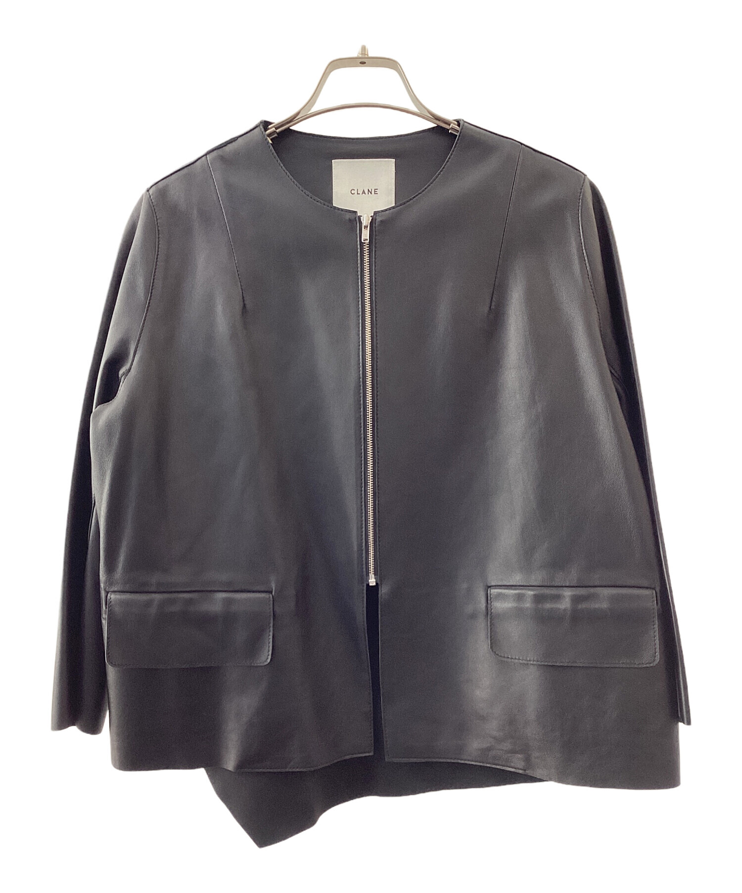 中古・古着通販】CLANE (クラネ) BACK CROSS RAM LEATHER JACKET 
