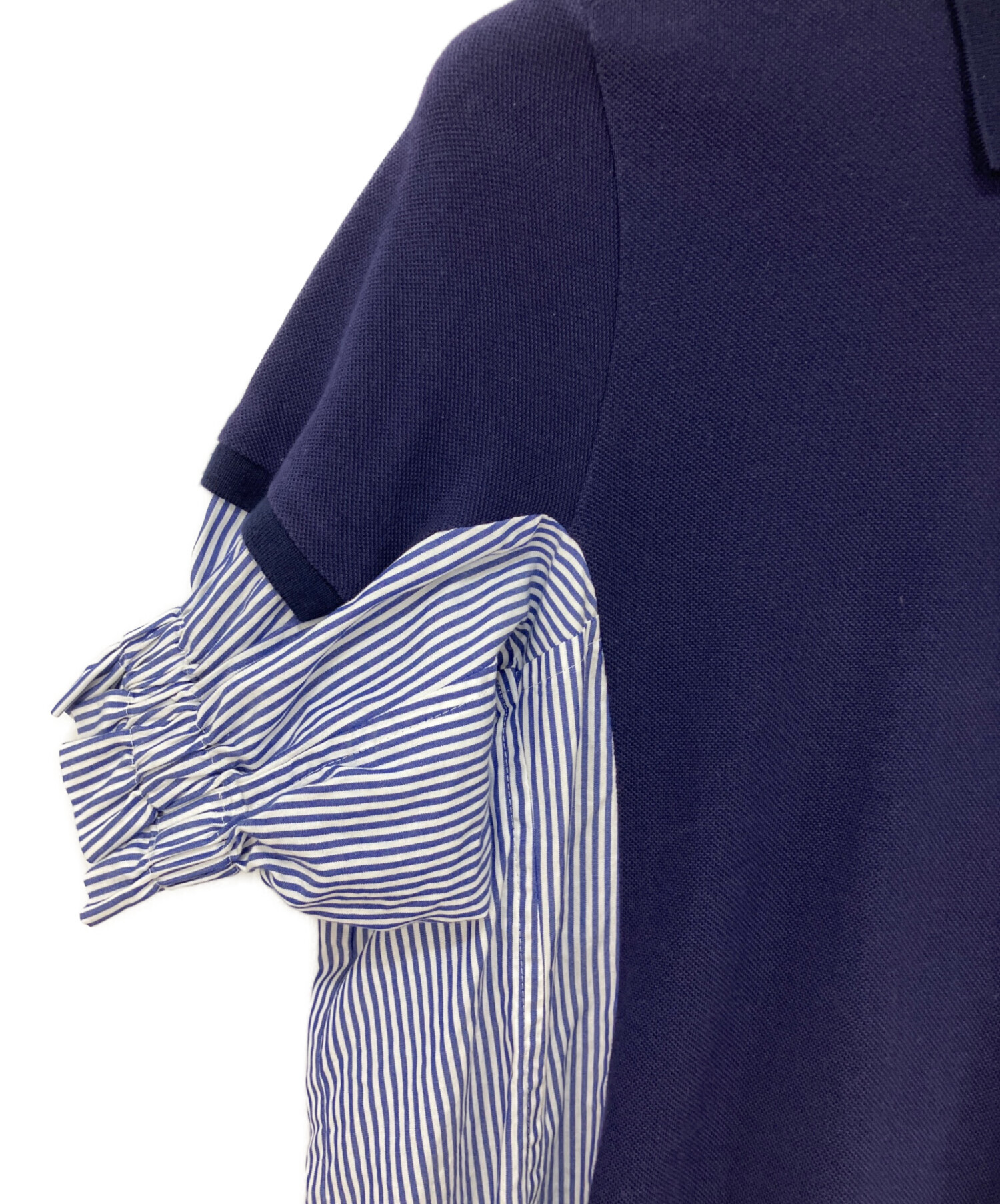 中古・古着通販】LACOSTE (ラコステ) sacai (サカイ) ストライプシャツ
