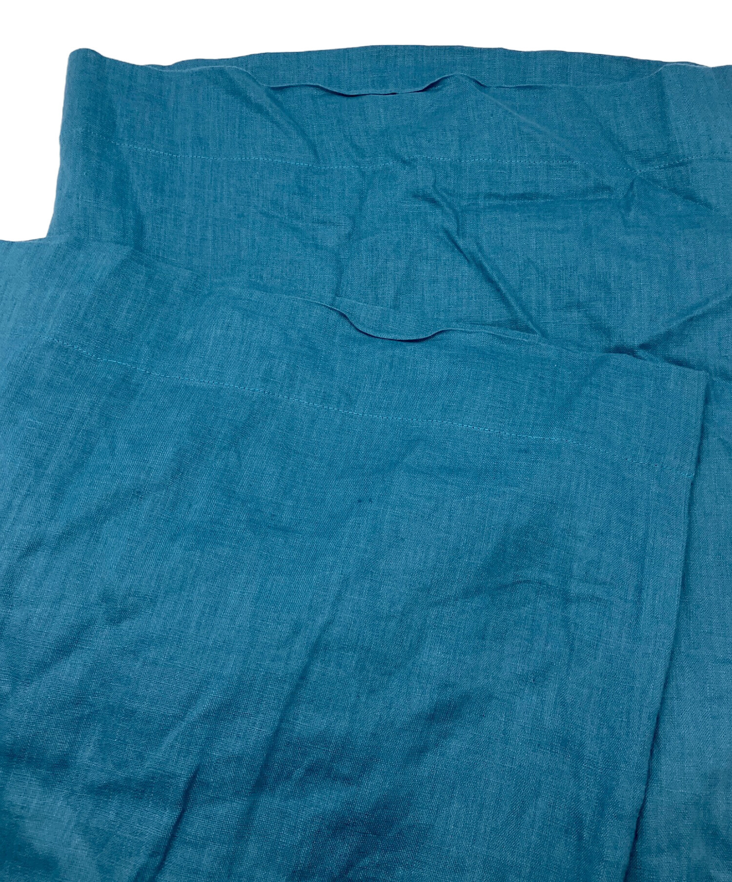 中古・古着通販】HYKE (ハイク) LINEN WIDE LEG PANTS ブルー サイズ:1