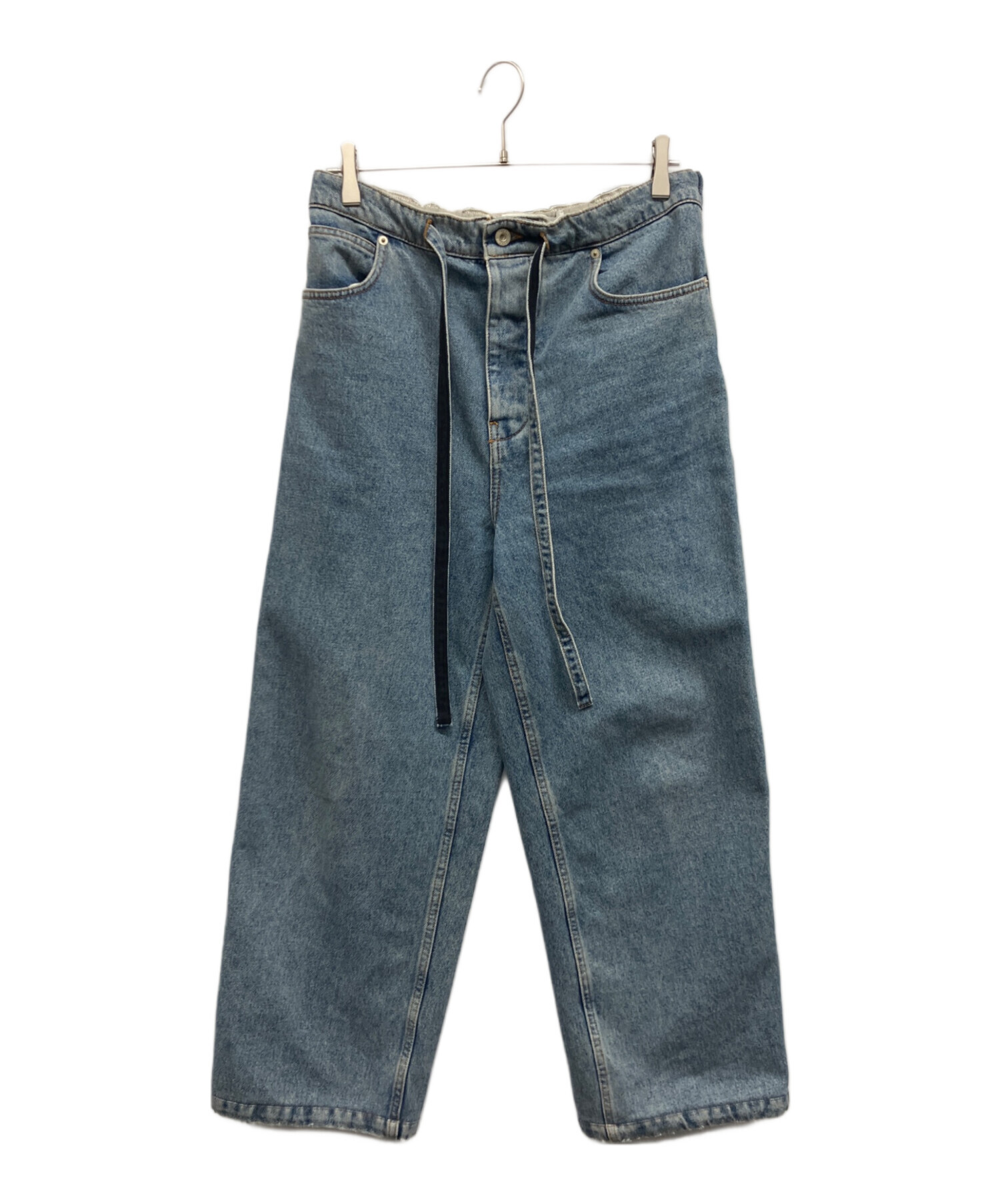 再値下 LOEWE ロエベ パンツ 中古・古着通販】LOEWE (ロエベ) ドローストリングデニムパンツ ブルー