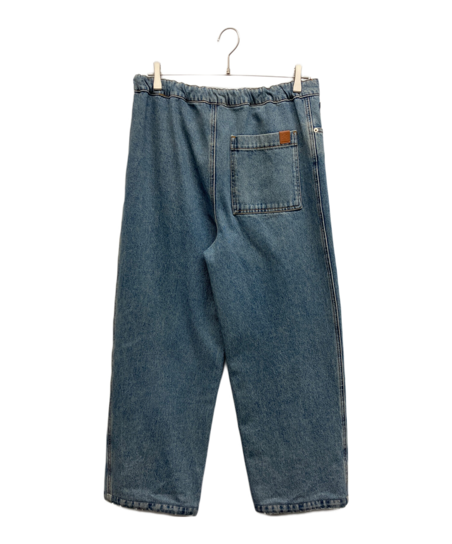 【定価約13万】LOEWE ロエベ コットン デニムパンツ 34 ブルー 中古・古着通販】LOEWE (ロエベ) ドローストリングデニムパンツ ブルー