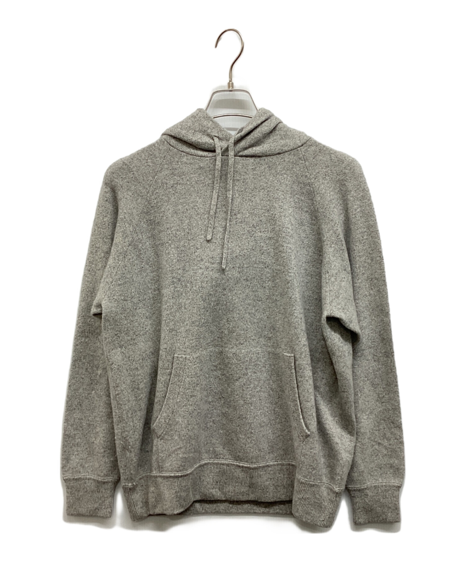 COMOLI カシミヤニットパーカー 中古・古着通販】COMOLI (コモリ) カシミヤニットパーカー グレー