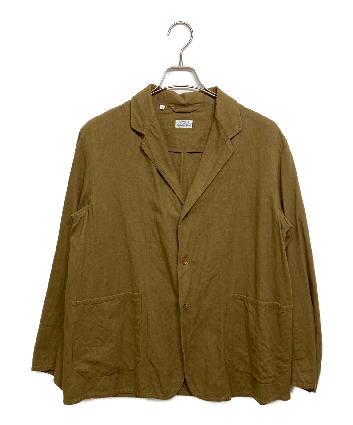 COMOLI サルバトーレピッコロ リネンスタンドカラージャケット 46 中古・古着通販】COMOLI (コモリ) Salvatore Piccolo (サルヴァトーレ