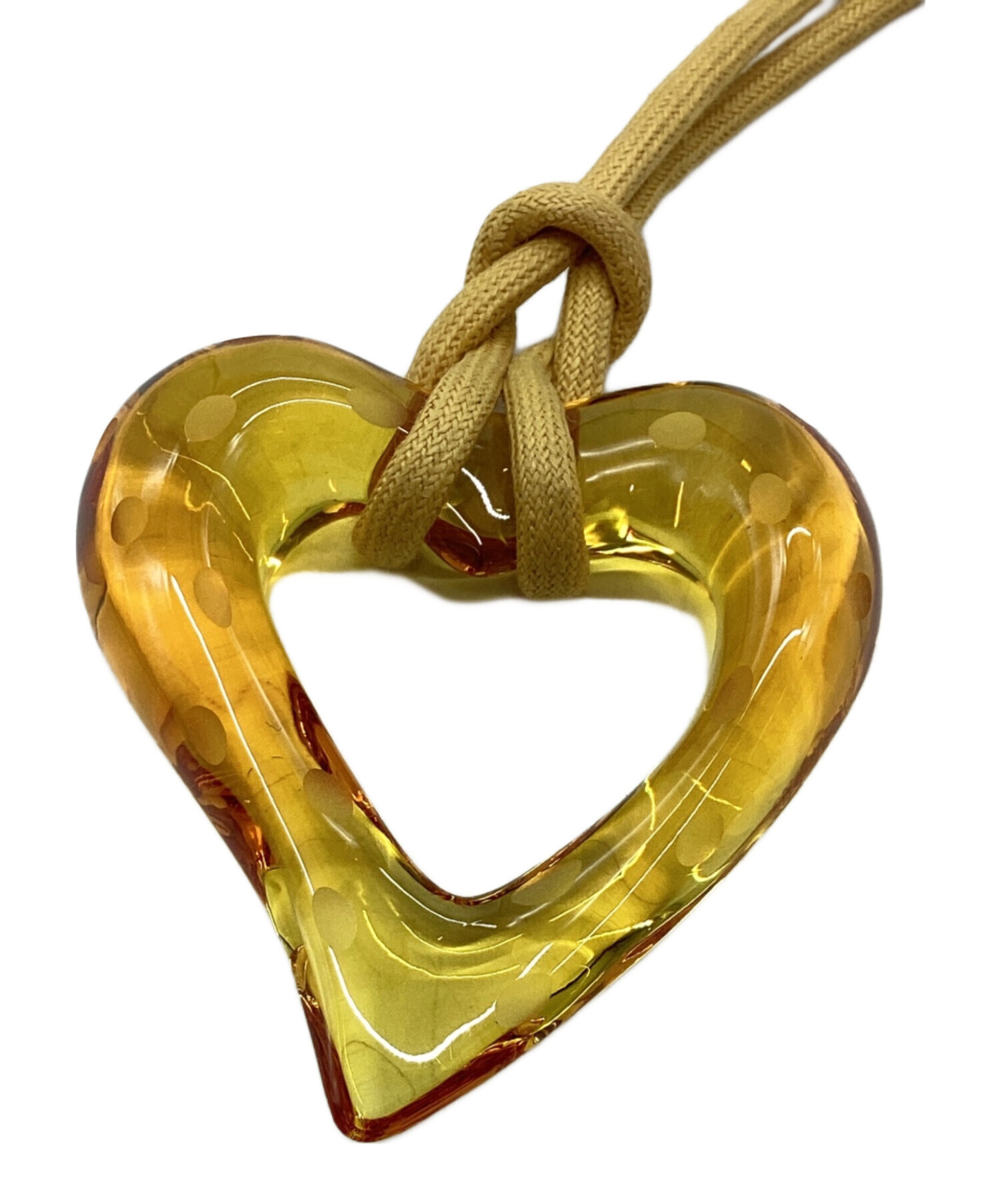 中古・古着通販】Baccarat (バカラ) オープンハートペンダント