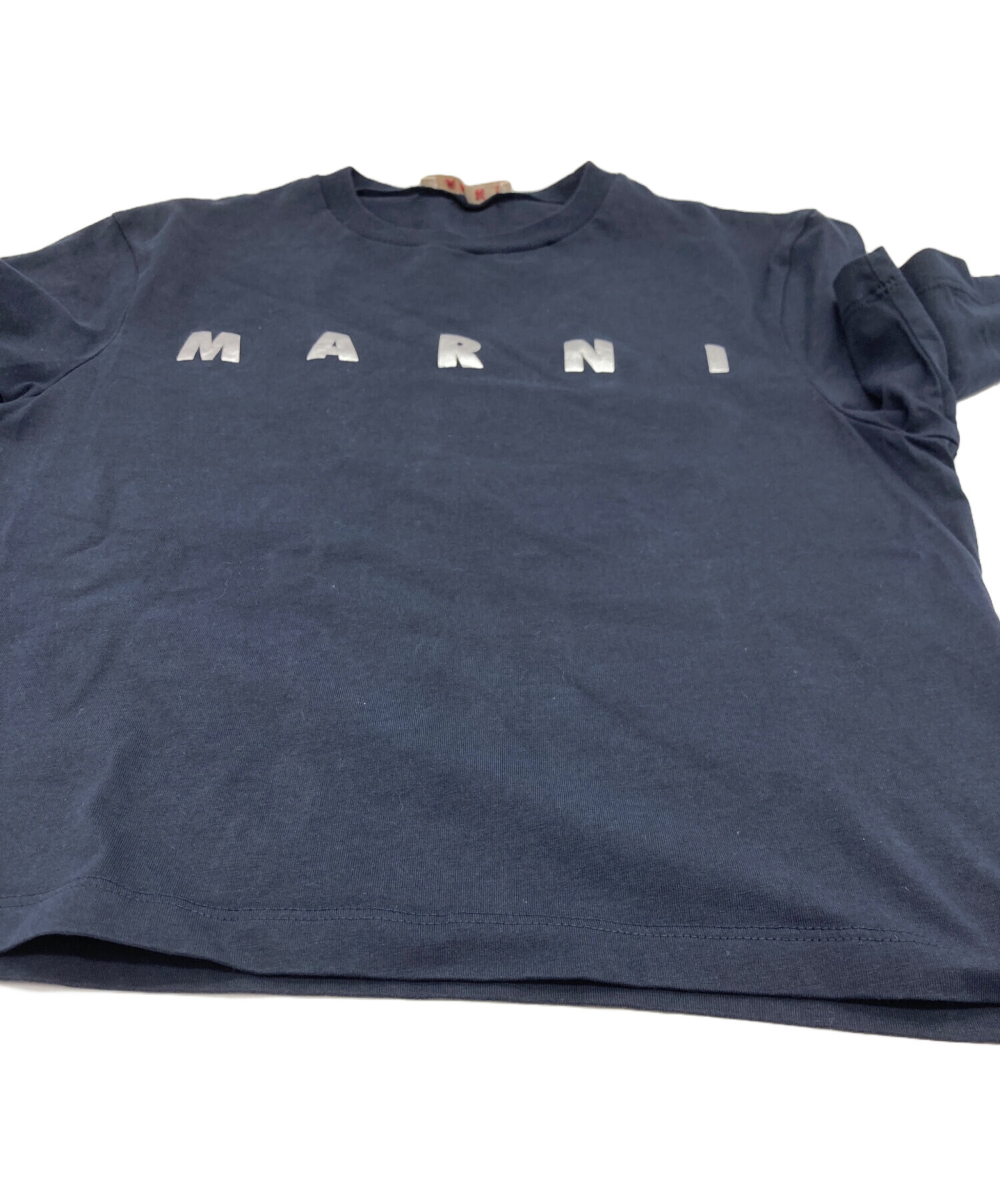 中古・古着通販】MARNI (マルニ) クロップドTシャツ ネイビー サイズ