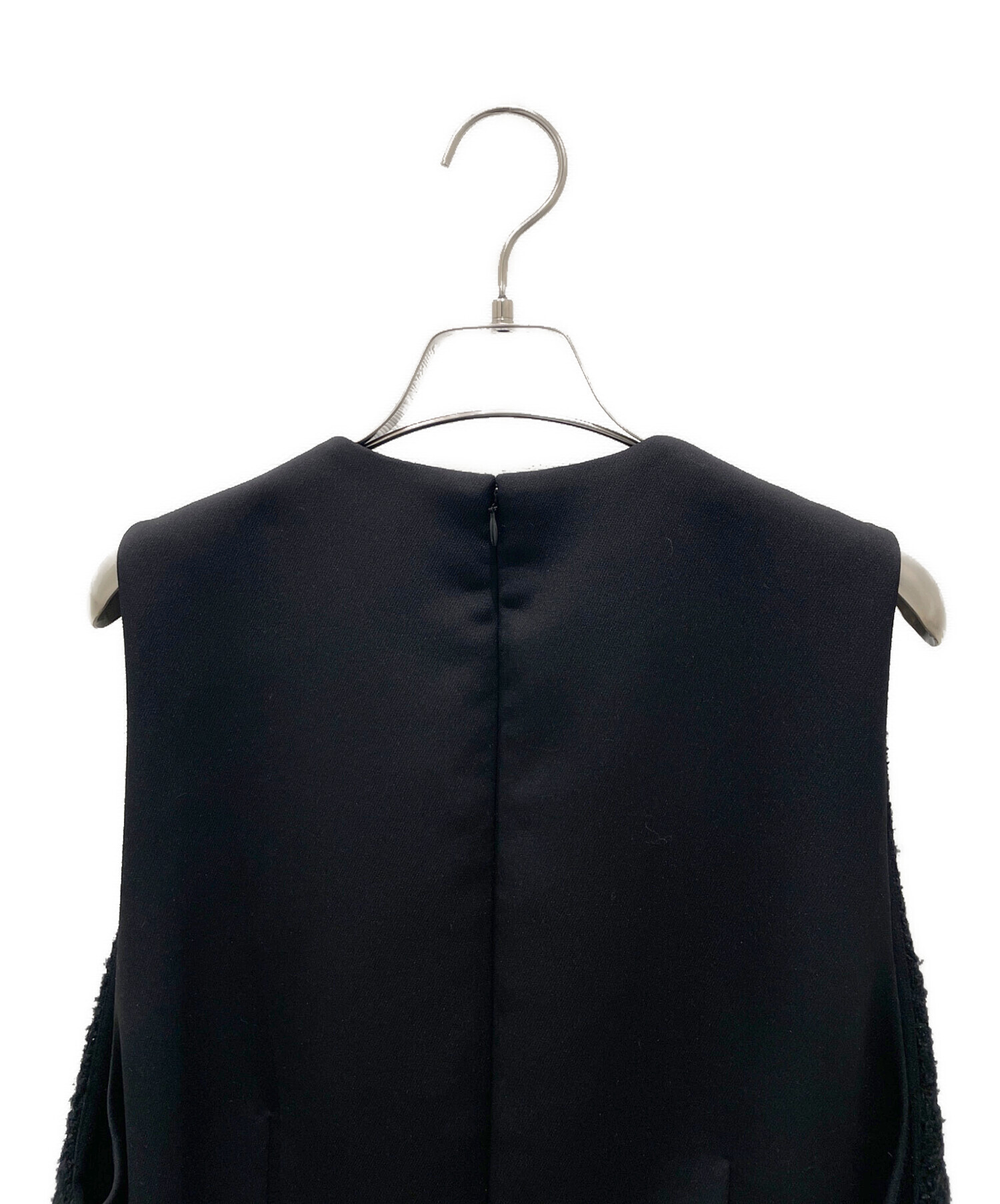 中古・古着通販】ADORE (アドーア) ブラックラメツィードワンピース