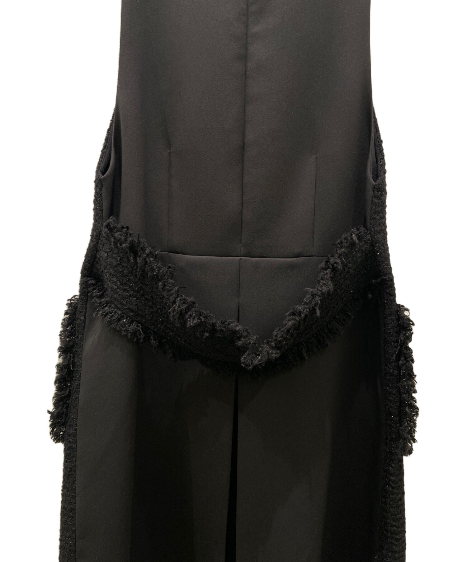 中古・古着通販】ADORE (アドーア) ブラックラメツィードワンピース