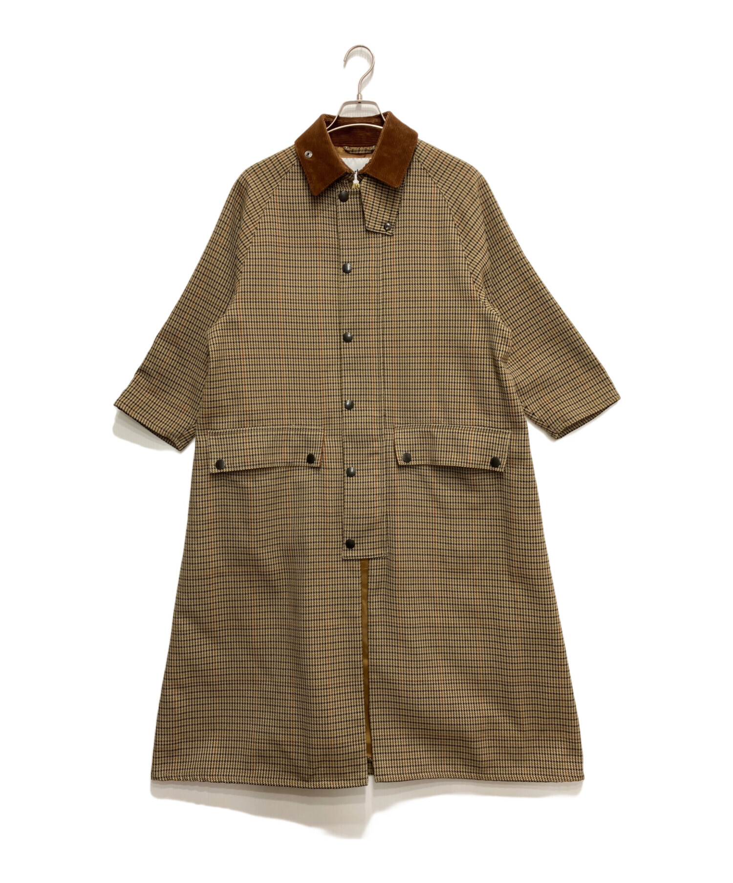 【美品】Barbour BURGHLEY ガンクラブチェックロングコート バーレー”ガンクラブチェックロングコート | バブアー | Safari Lounge