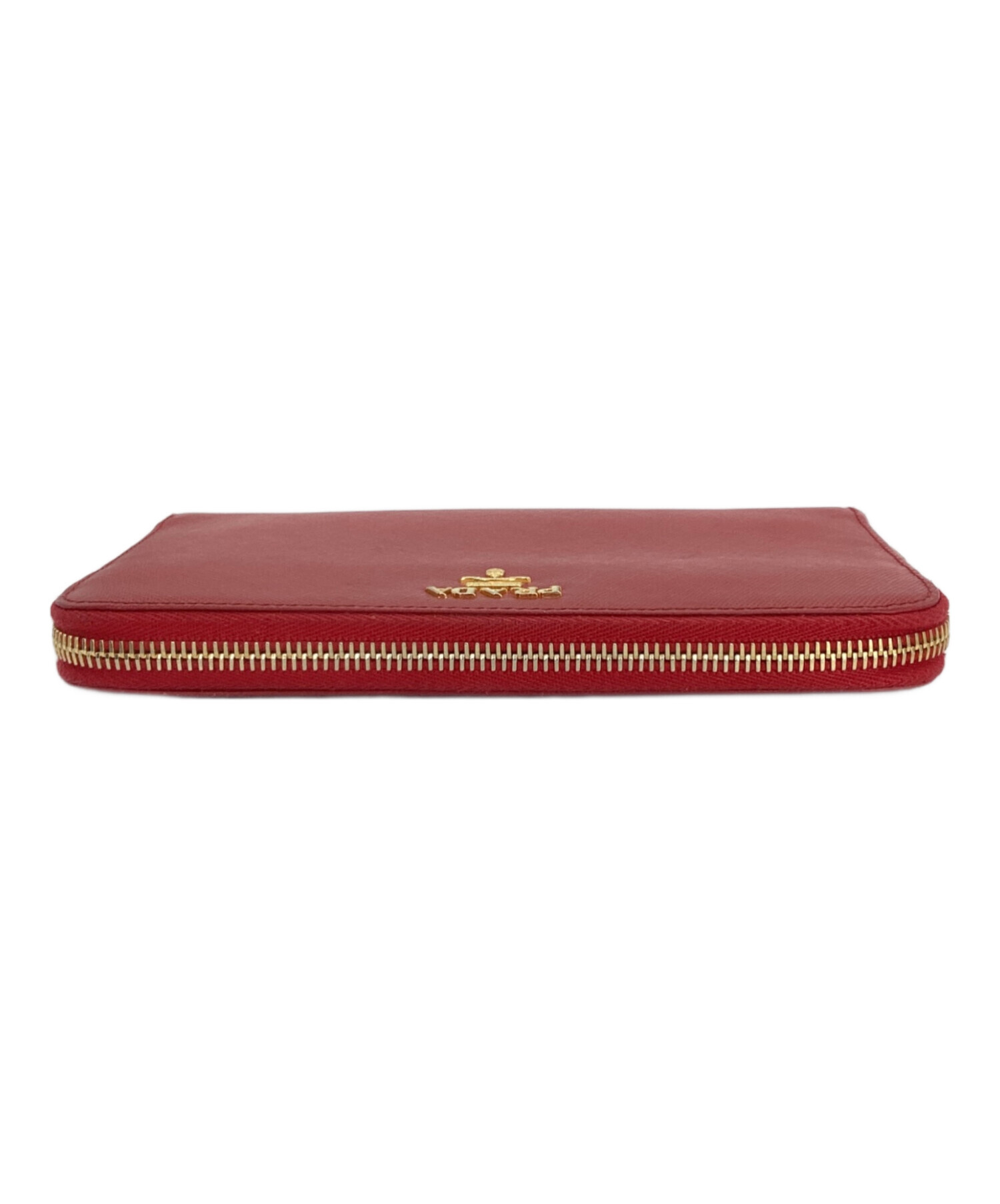 PRADA プラダ/コンパクトウォレット/赤/1MH027/ブランドバック/SAランク/82【中古】 B (目立った傷や汚れなし)】プラダ PRADA 三つ折り財布 サフィアーノ