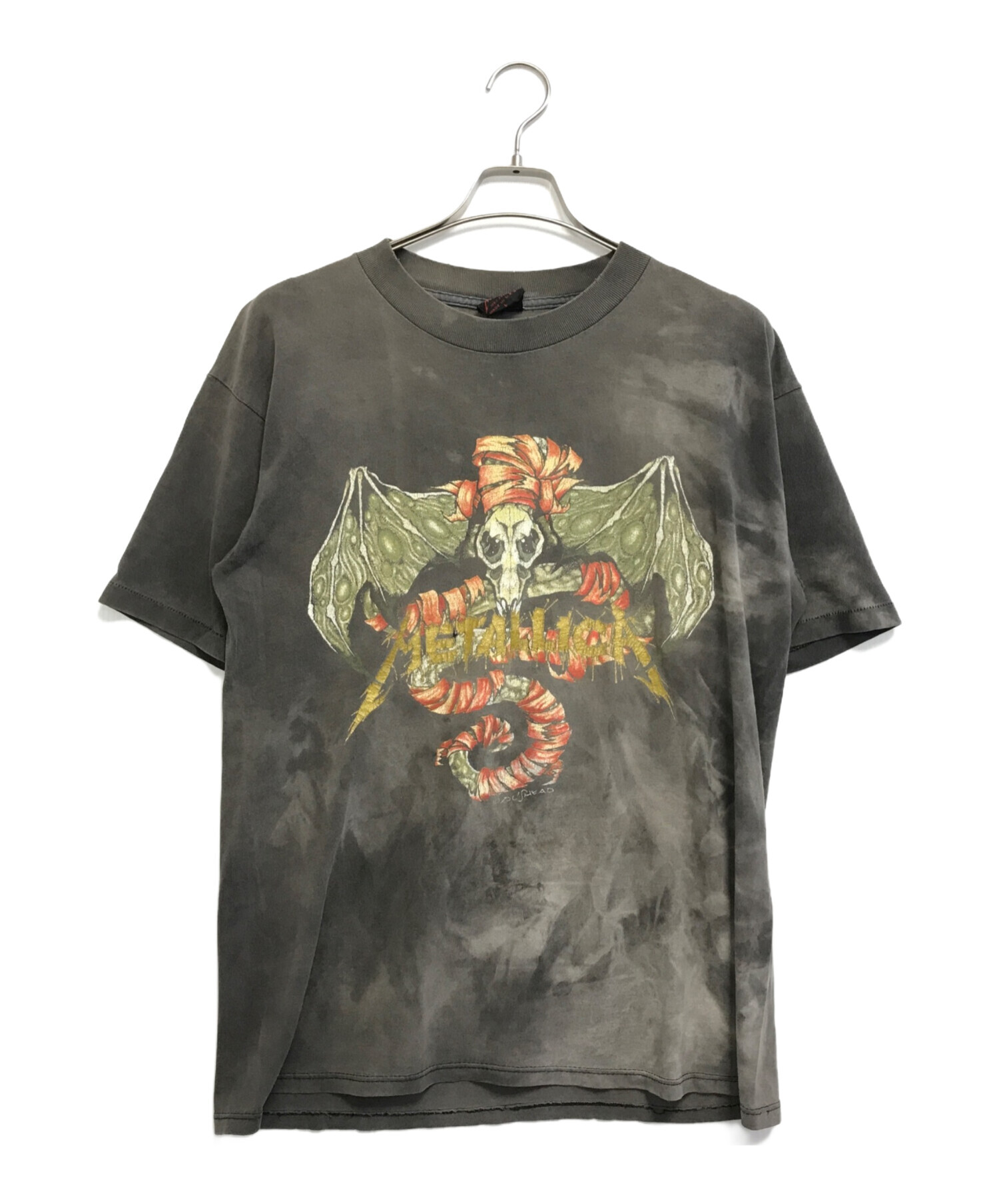 襤褸 90s llica メタリカTシャツ鬼フェード 中古・古着通販】バンドTシャツ (バンドTシャツ) 90s METALLICA