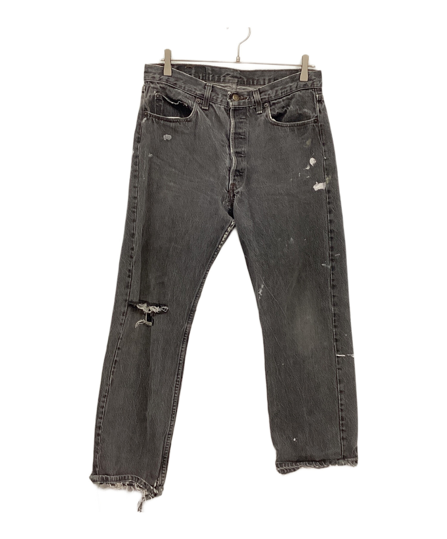 中古・古着通販】LEVI'S (リーバイス) ブラックデニムパンツ ブラック