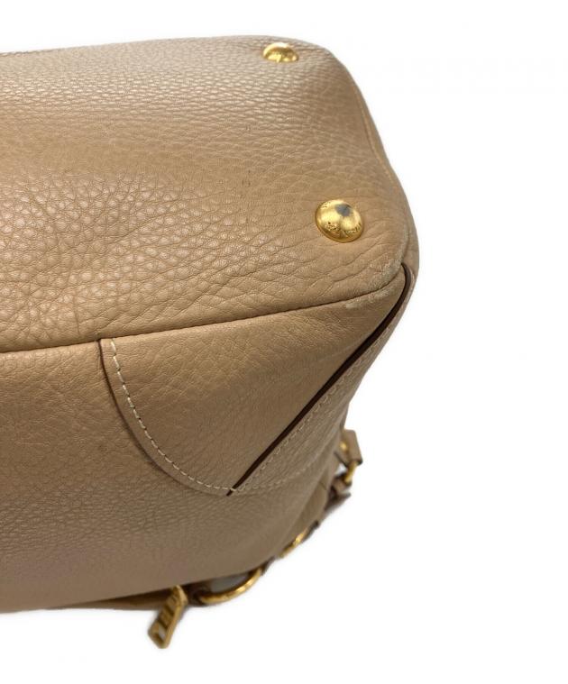 PRADA ショルダーバッグ ベージュ 中古・古着通販】PRADA (プラダ) ショルダーバッグ ベージュ サイズ