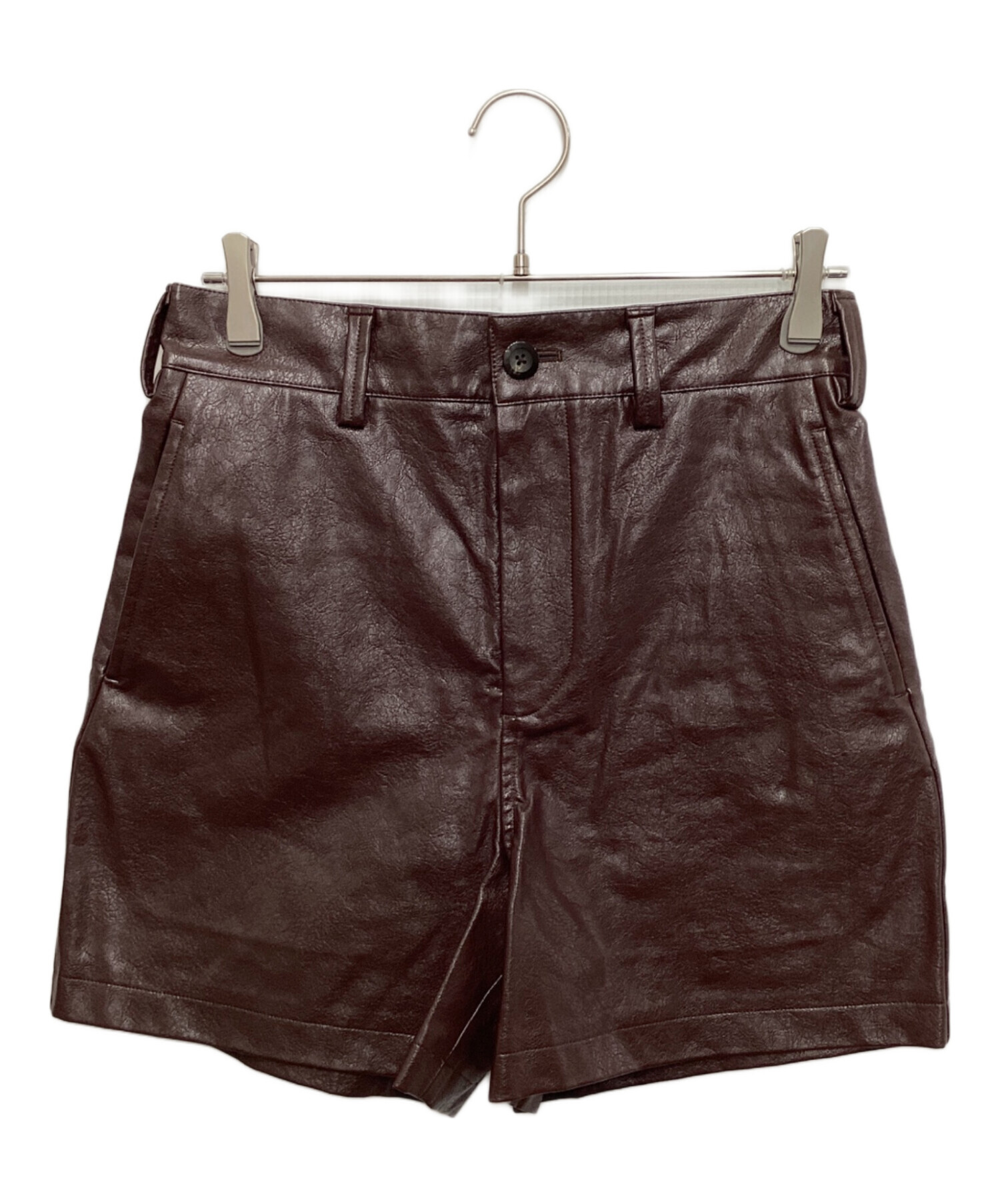 中古・古着通販】NKNIT (ンニット) vegan leather short pants