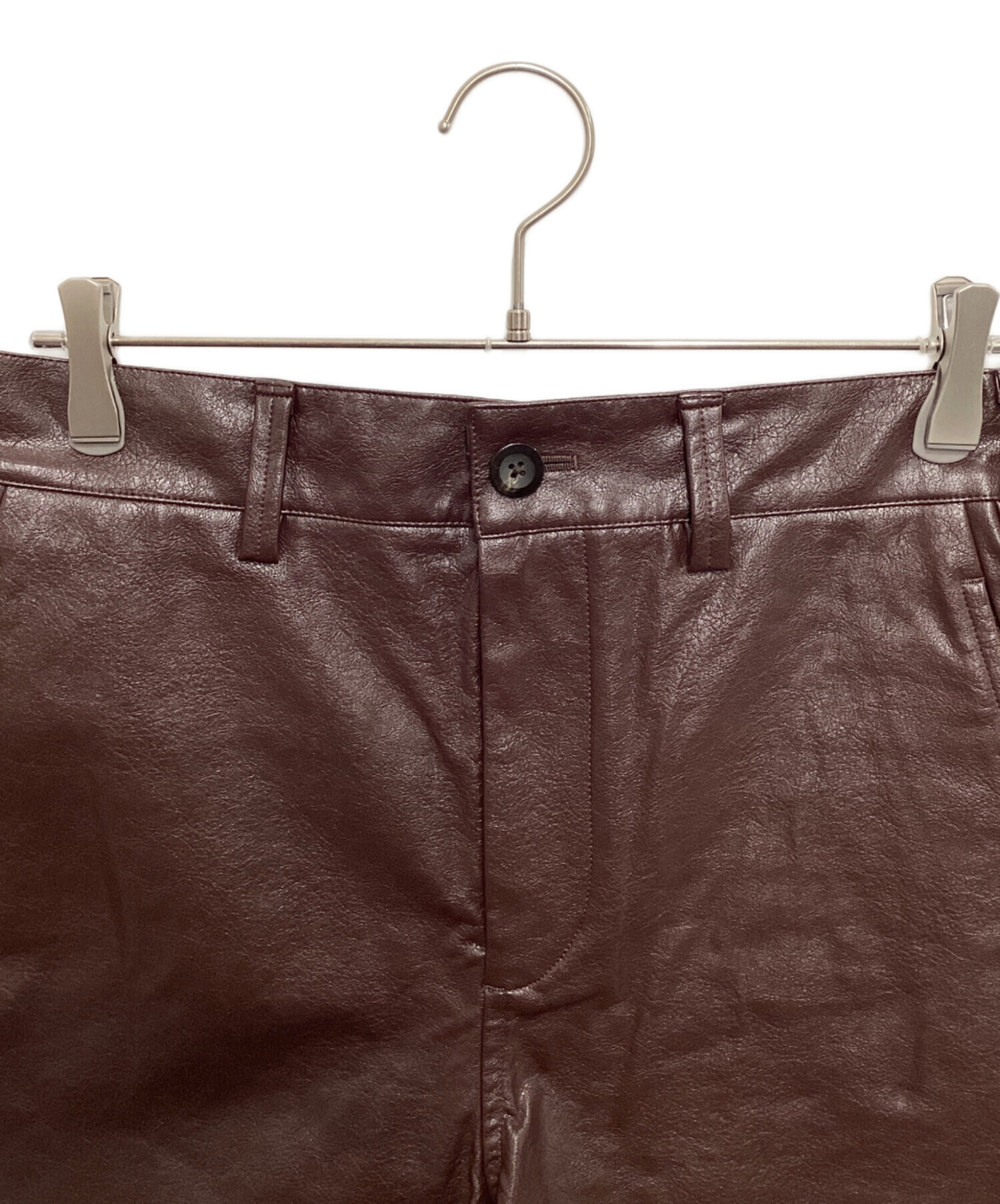 中古・古着通販】NKNIT (ンニット) vegan leather short pants