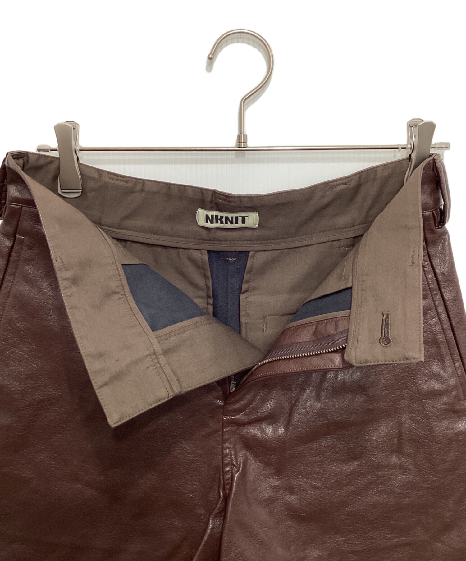 中古・古着通販】NKNIT (ンニット) vegan leather short pants