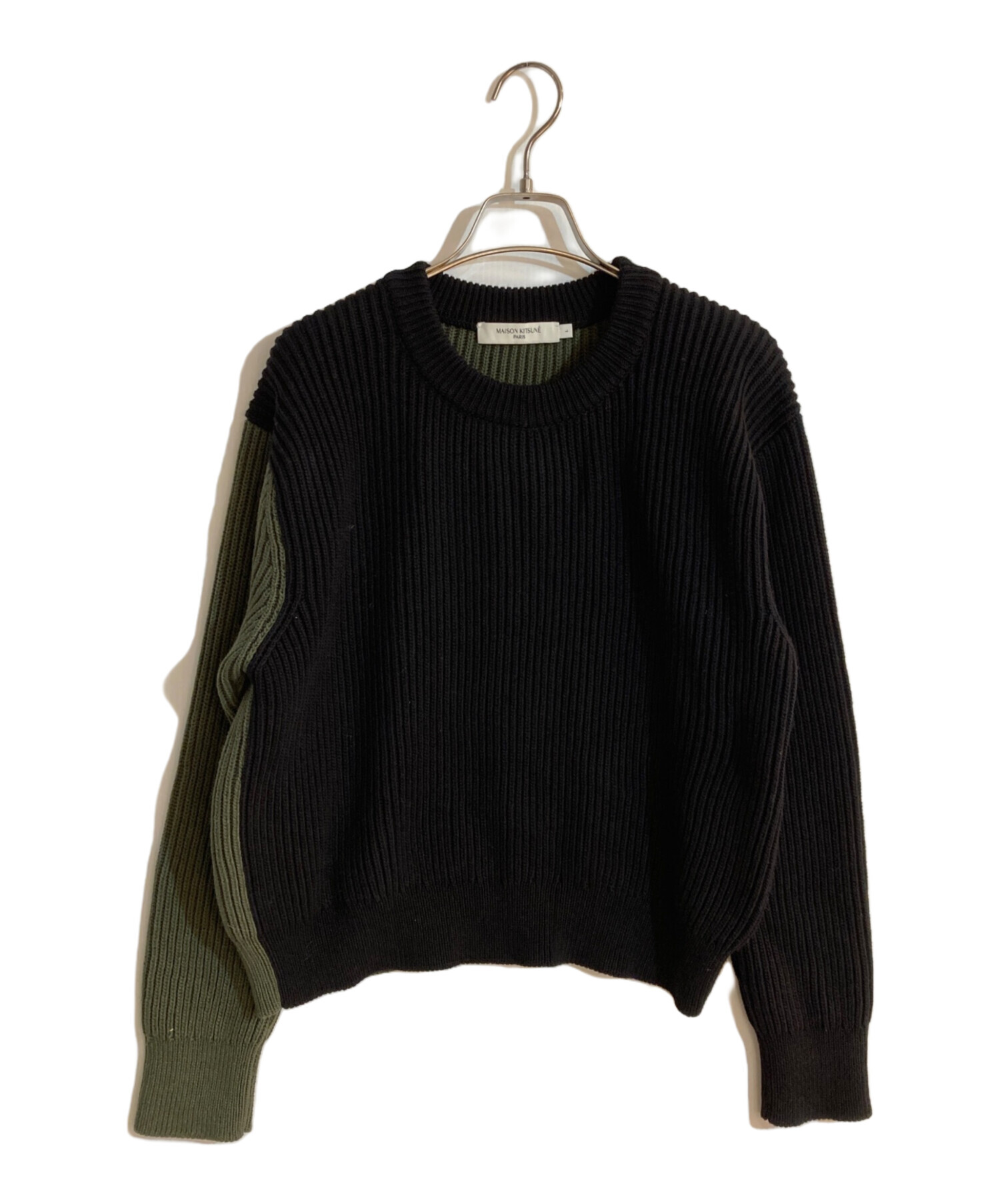 中古・古着通販】MAISON KITSUNE (メゾンキツネ) カラーブロックリブド 