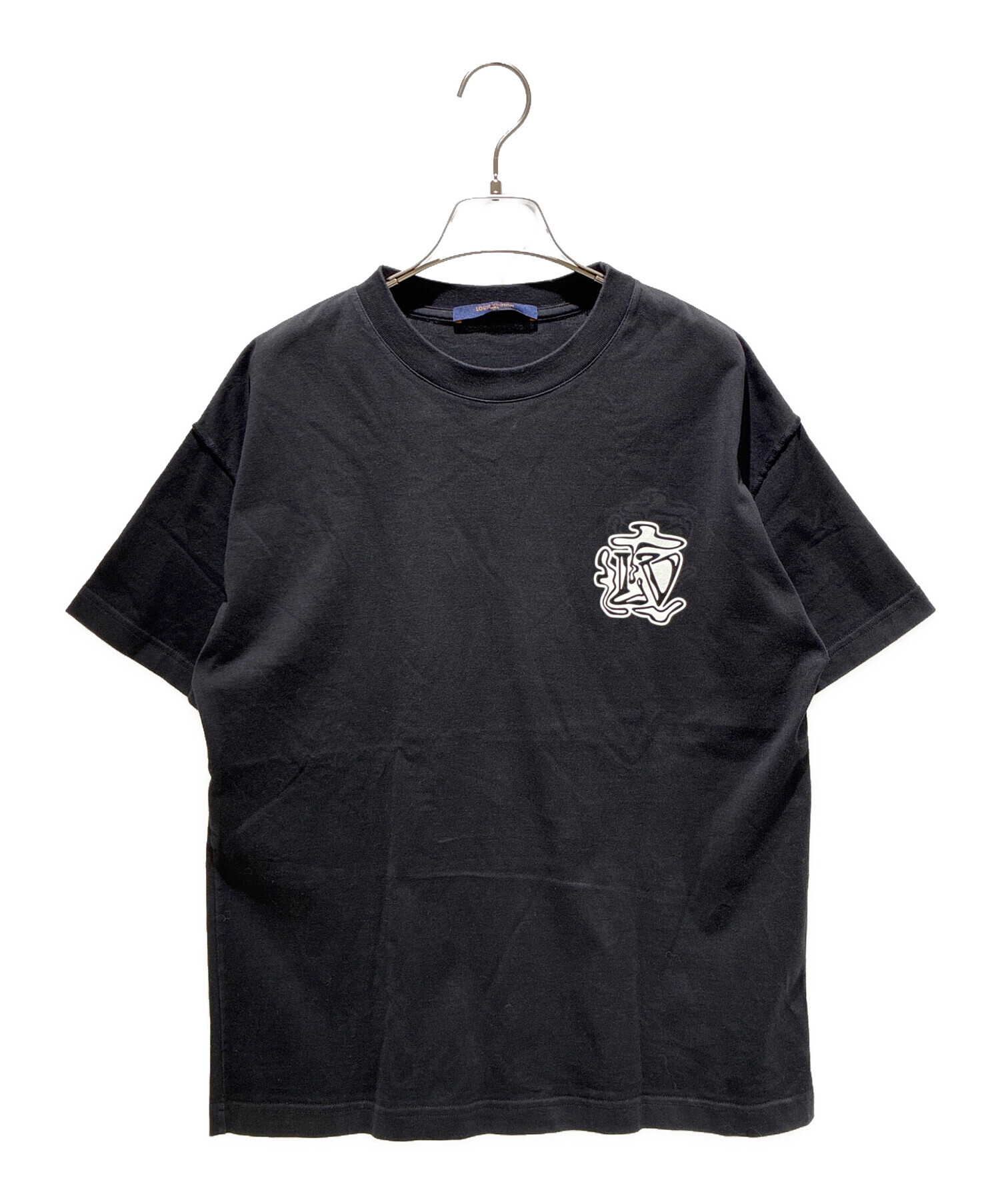 VUITTON◇19AW/LVスモークプリンテッドTシャツ/S/コットン/BLK 