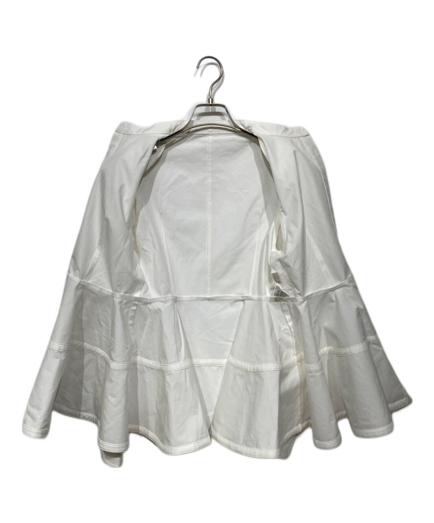 cygne シーニュ ブラウス レディース 【古着】【中古】 中古・古着通販】cygne (シーニュ) ペプラムブラウス ホワイト サイズ