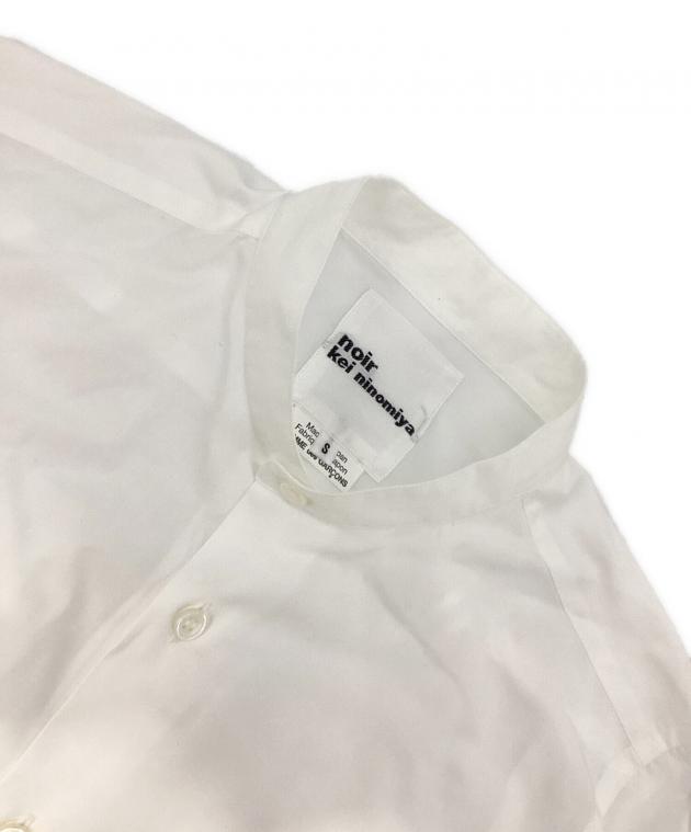 noir kei ninomiya コムデギャルソン 丸襟長袖シャツホワイト新品 中古・古着通販】noir kei ninomiya (ノワール ケイ ニノミヤ) フリル