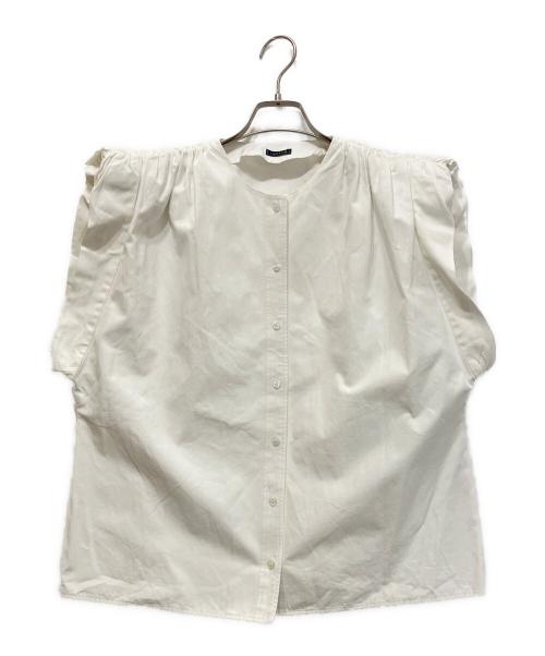 LUDLOW / ラドロー | 2020AW | Trumpet ボリュームスリーブブラウス | F | WHITE | レディース LUDLOW - LUDLOW / ラドロー | 2020AW | Trumpet ボリュームスリーブ