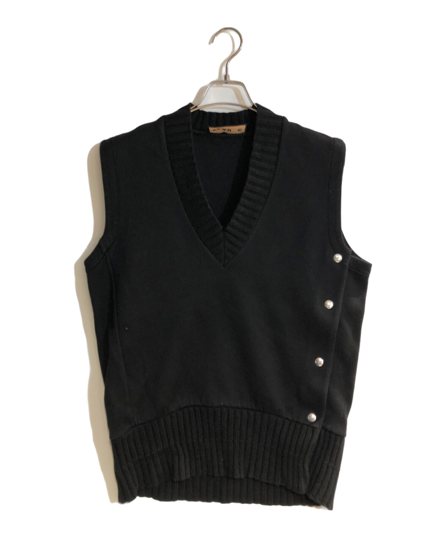 むっちゃんPLAN C プランシー サイドボタン ベスト 36 ブラック むっちゃんPLAN C プランシー サイドボタン ベスト 36 ブラック